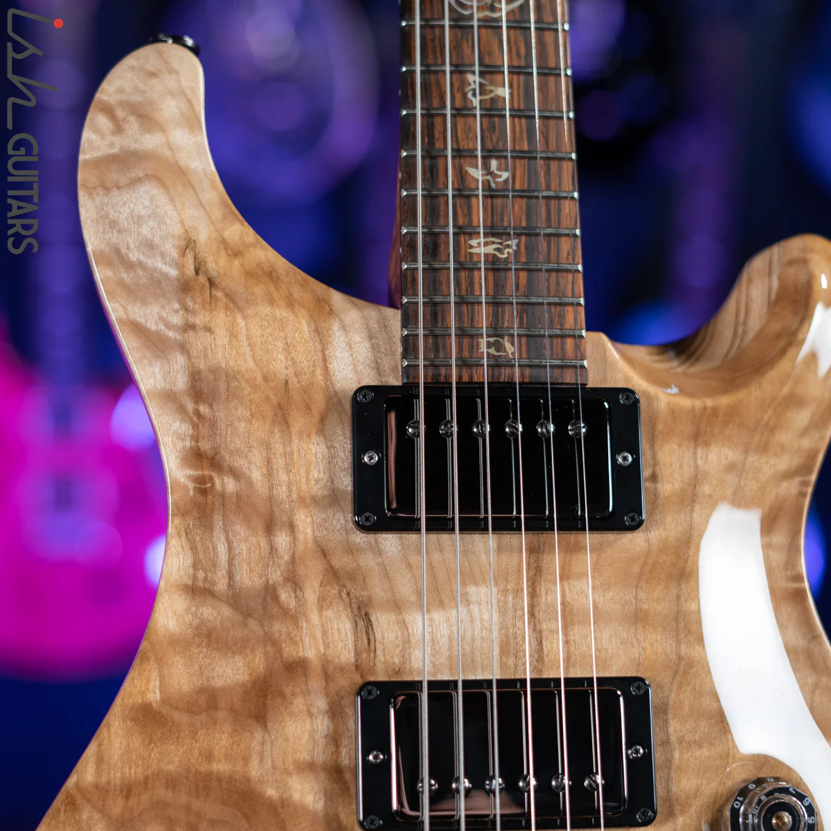 PRS Wood Library Custom 24 10 Top Quilt Torrefied Maple Neck Natural Gloss - Image 3