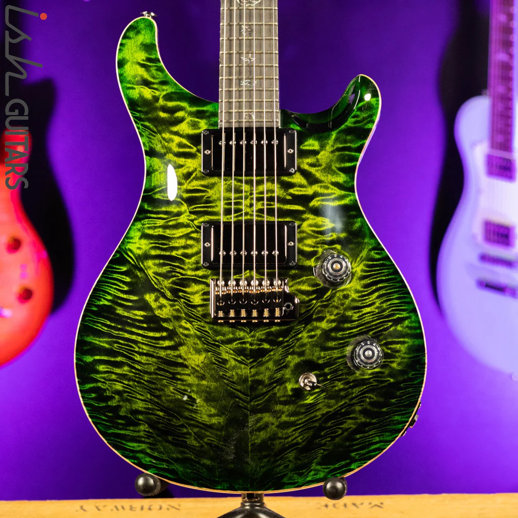 PRS Wood Library Custom 24 Jade w/ Green Burst 10 Top Quilt