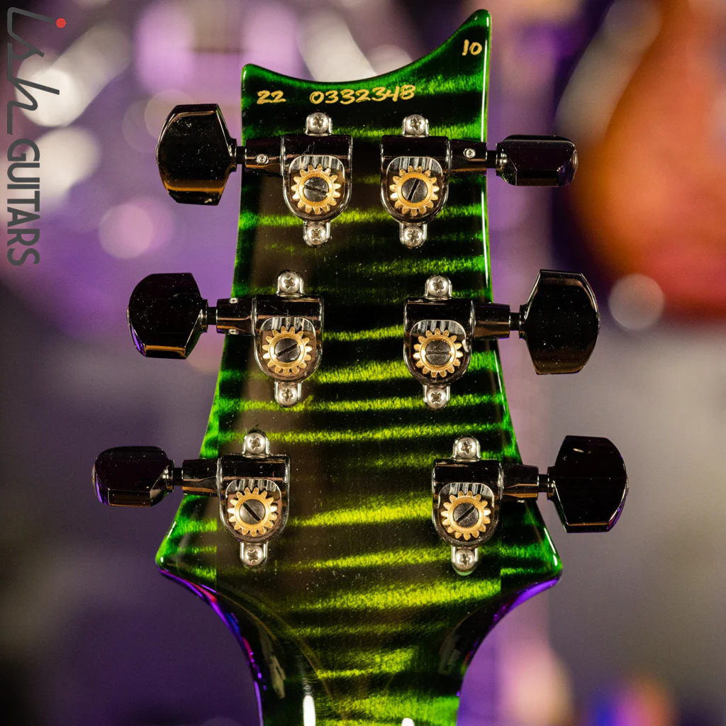 PRS Wood Library Custom 24 Jade w/ Green Burst 10 Top Quilt - Image 7
