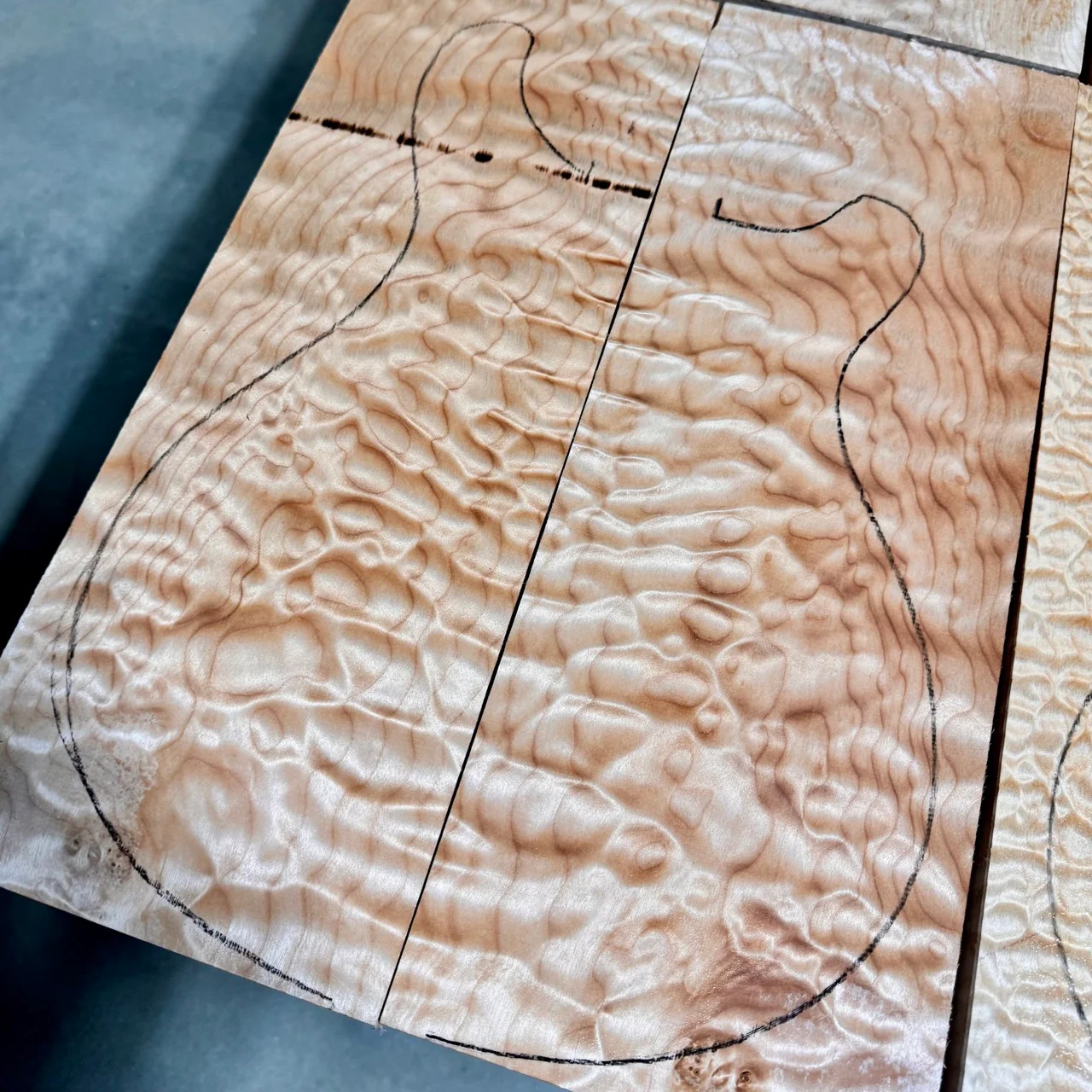 PRS Wood Library Mark Holcomb 15th Anniversary 10-Top Quilt Midnight Orchid Fade - Coming Soon! - Image 4