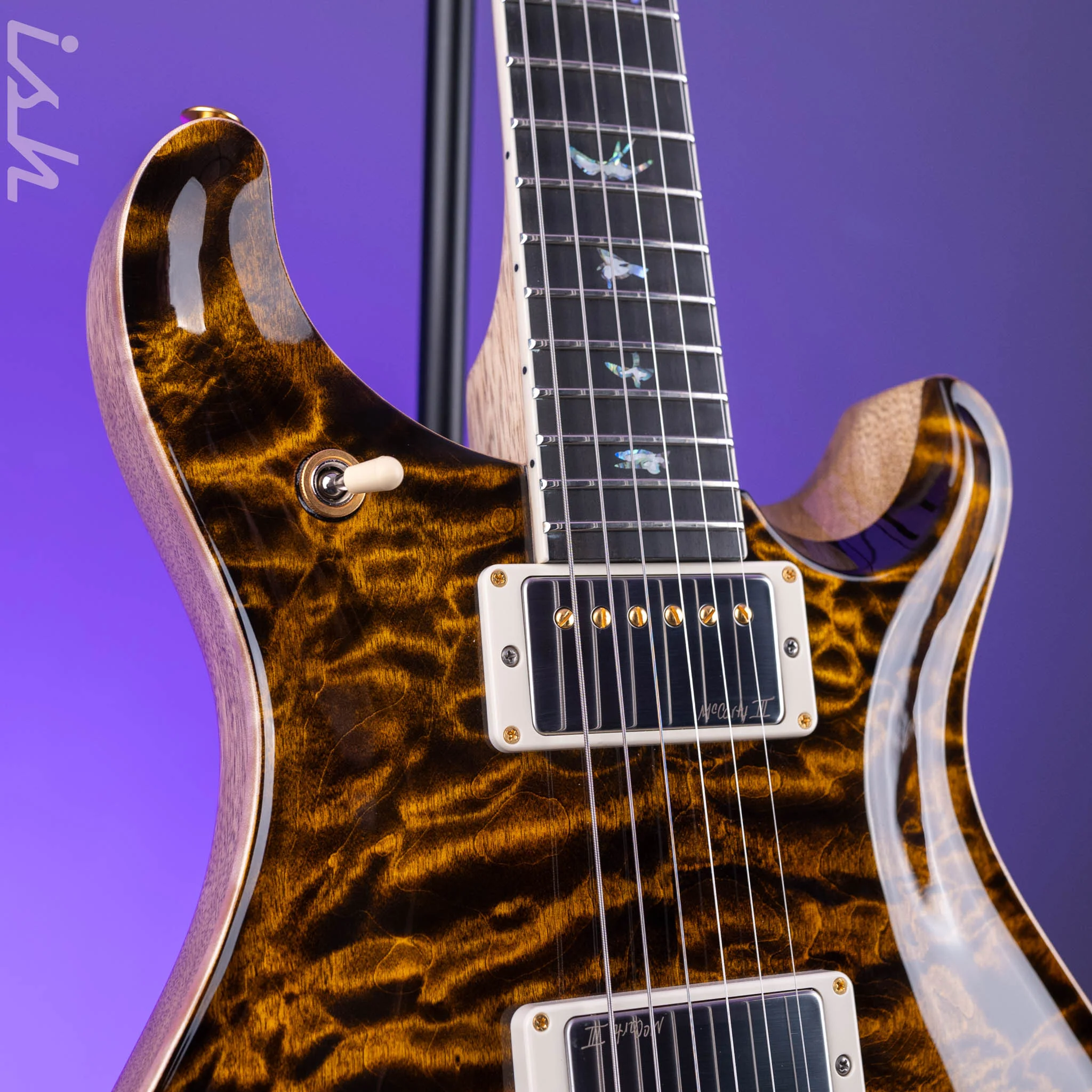 PRS Wood Library McCarty 594 10-Top Yellow Tiger - Image 4