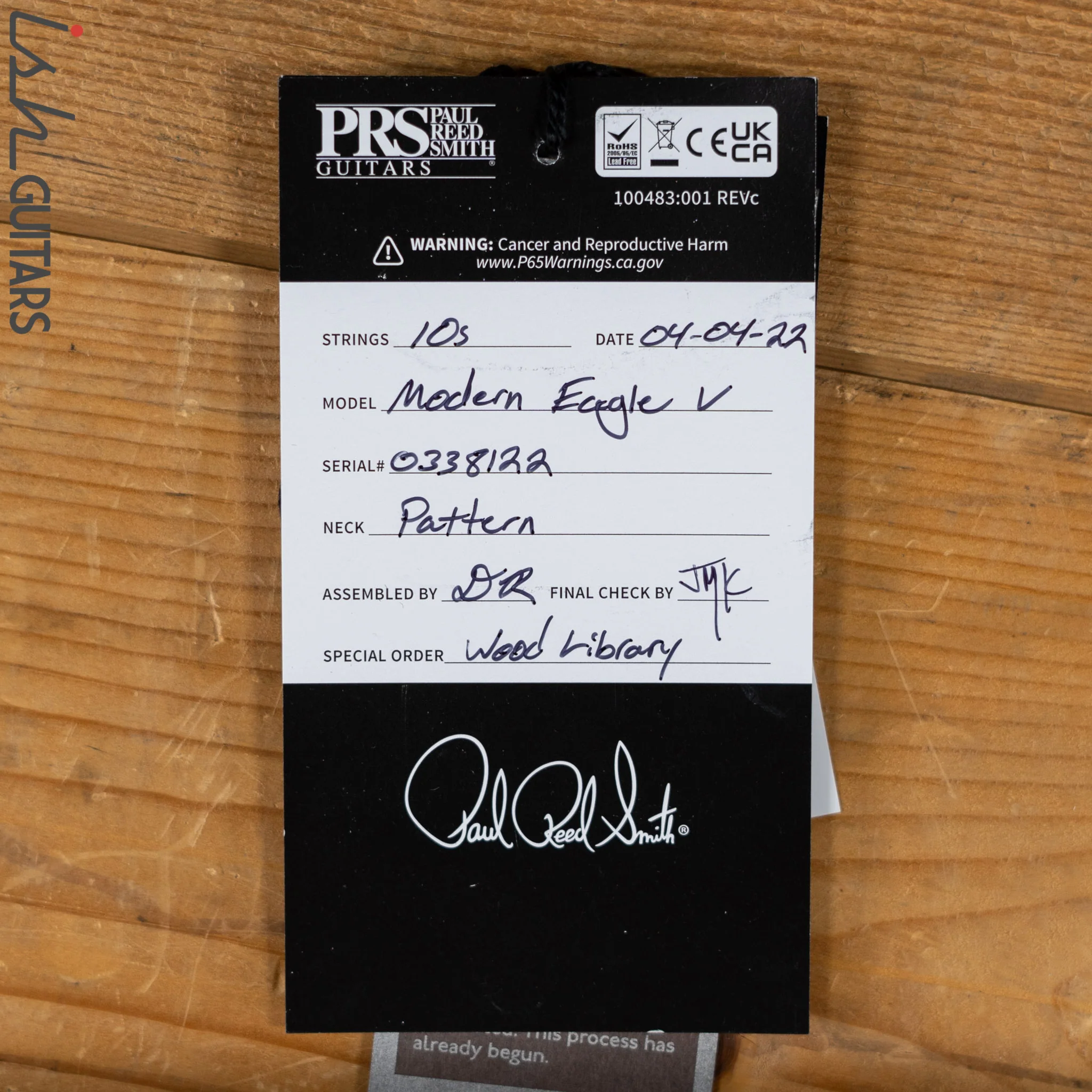 PRS Wood Library Modern Eagle V 10-Top Copperhead Burst Demo - Image 14