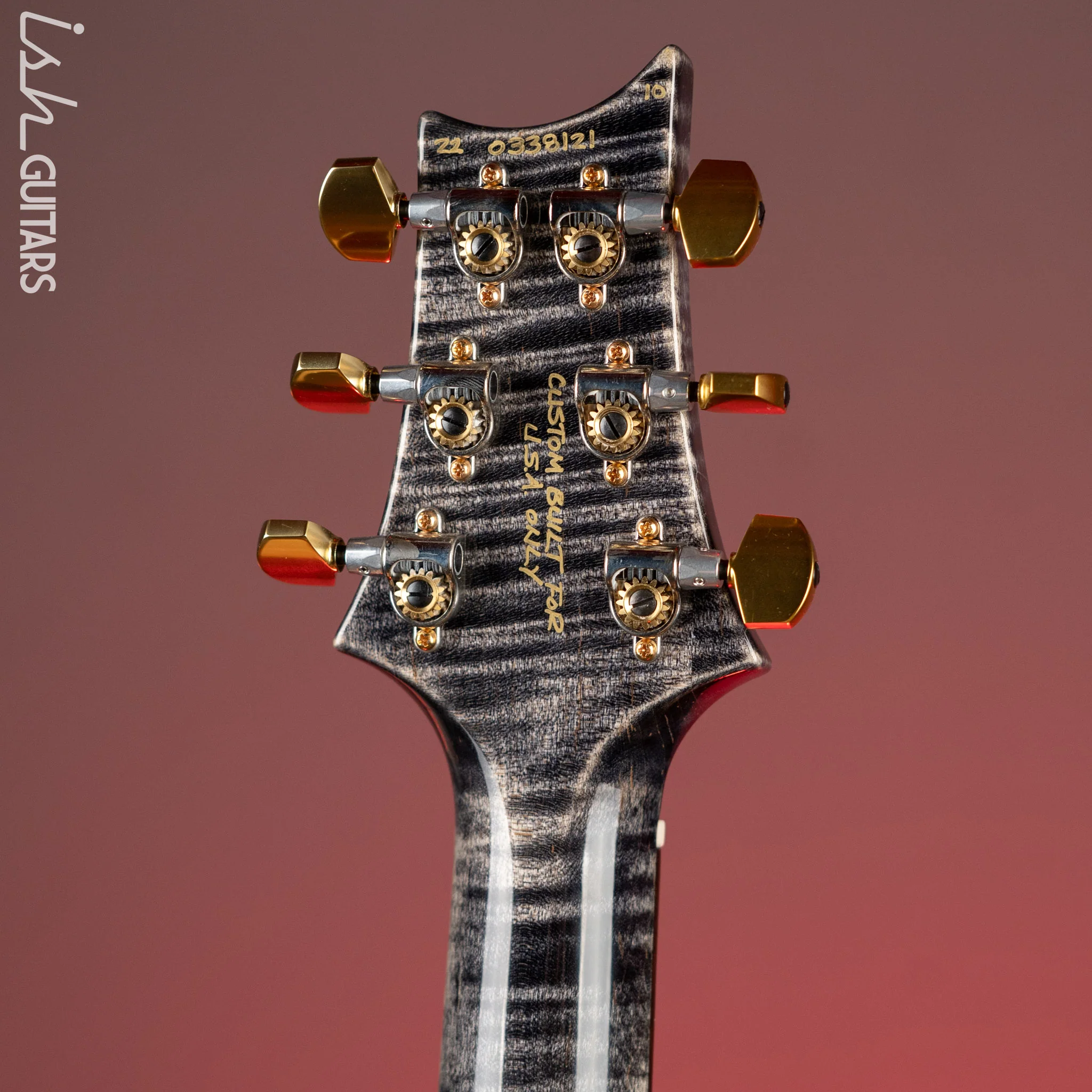 2022 PRS Wood Library Modern Eagle V 10 Top Quilt Charcoal Brazilian Rosewood - Image 16