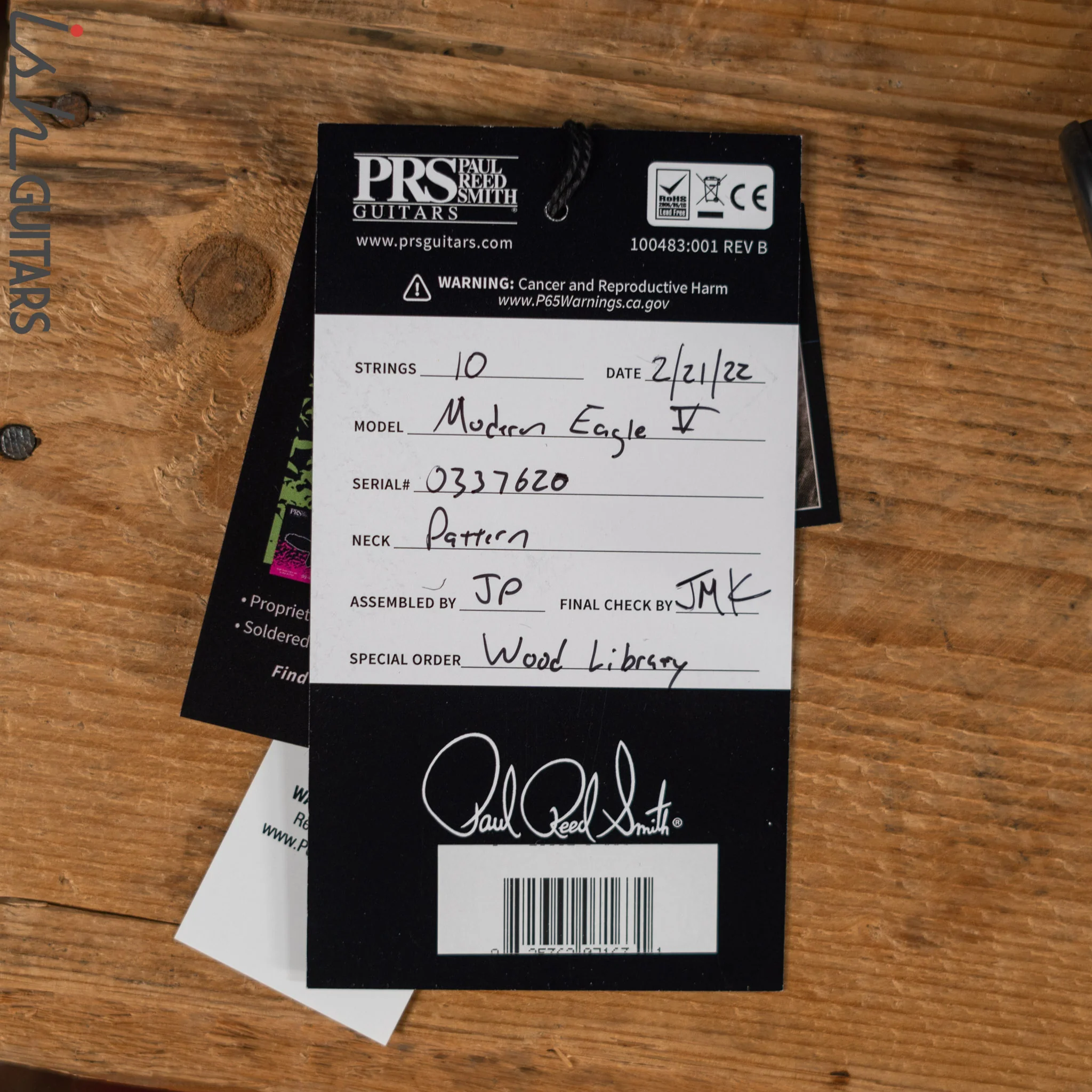 PRS Wood Library Modern Eagle V 10 Top Flame Copperhead Burst - Image 13