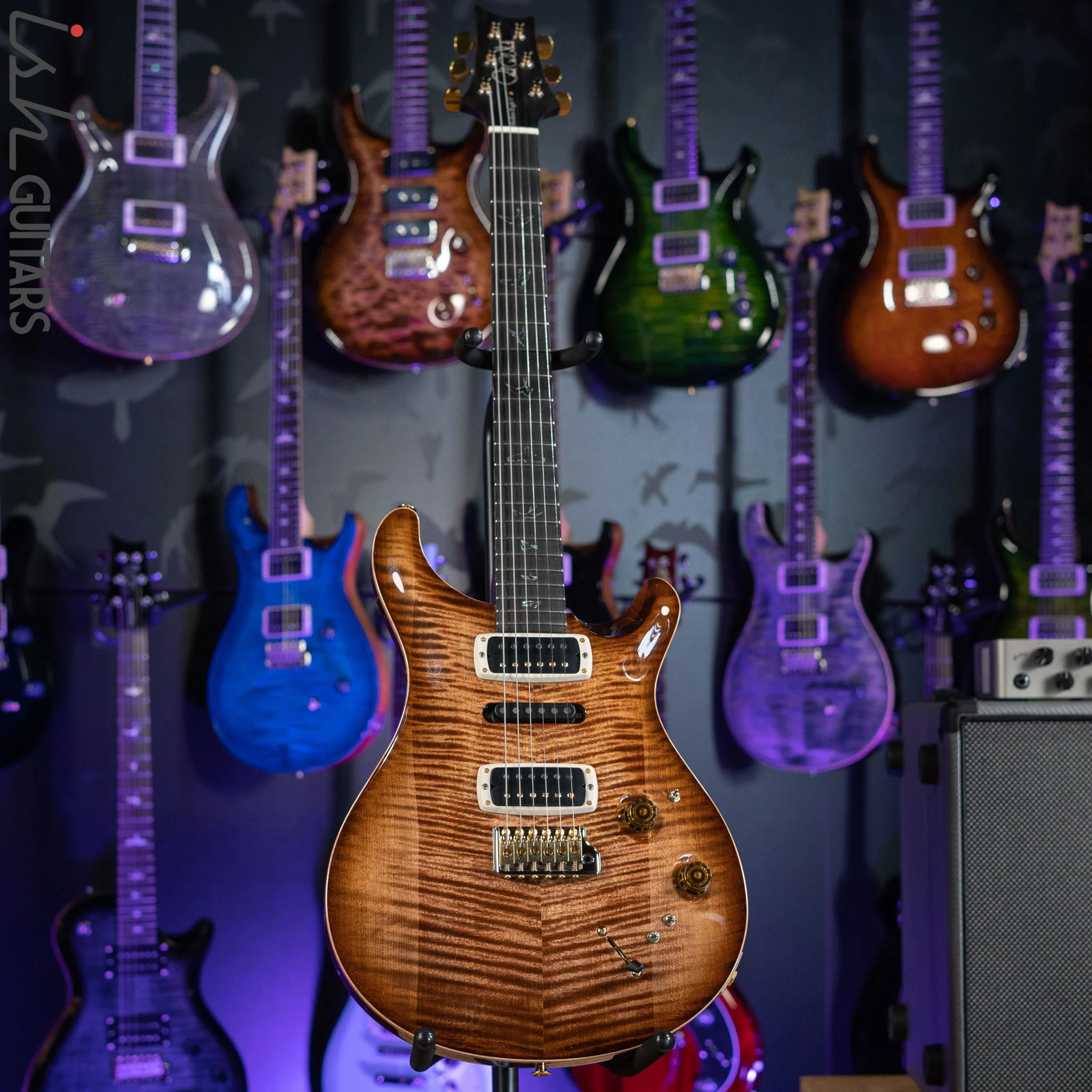 PRS Wood Library Modern Eagle V 10 Top Flame Copperhead Burst - Image 2