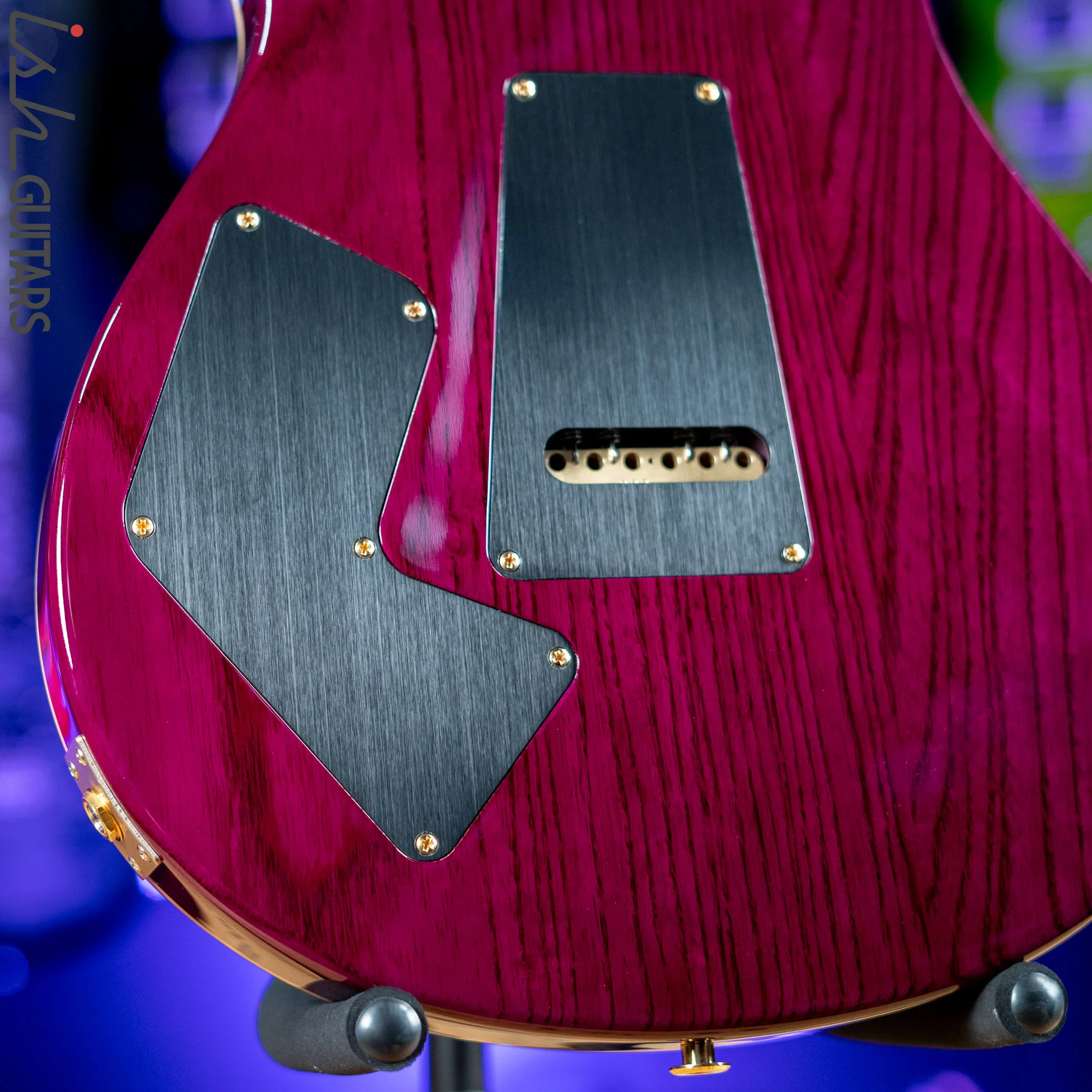 PRS Wood Library Modern Eagle V 10 Top Quilt Purple w/ Purple Burst Brazilian Rosewood - Image 10