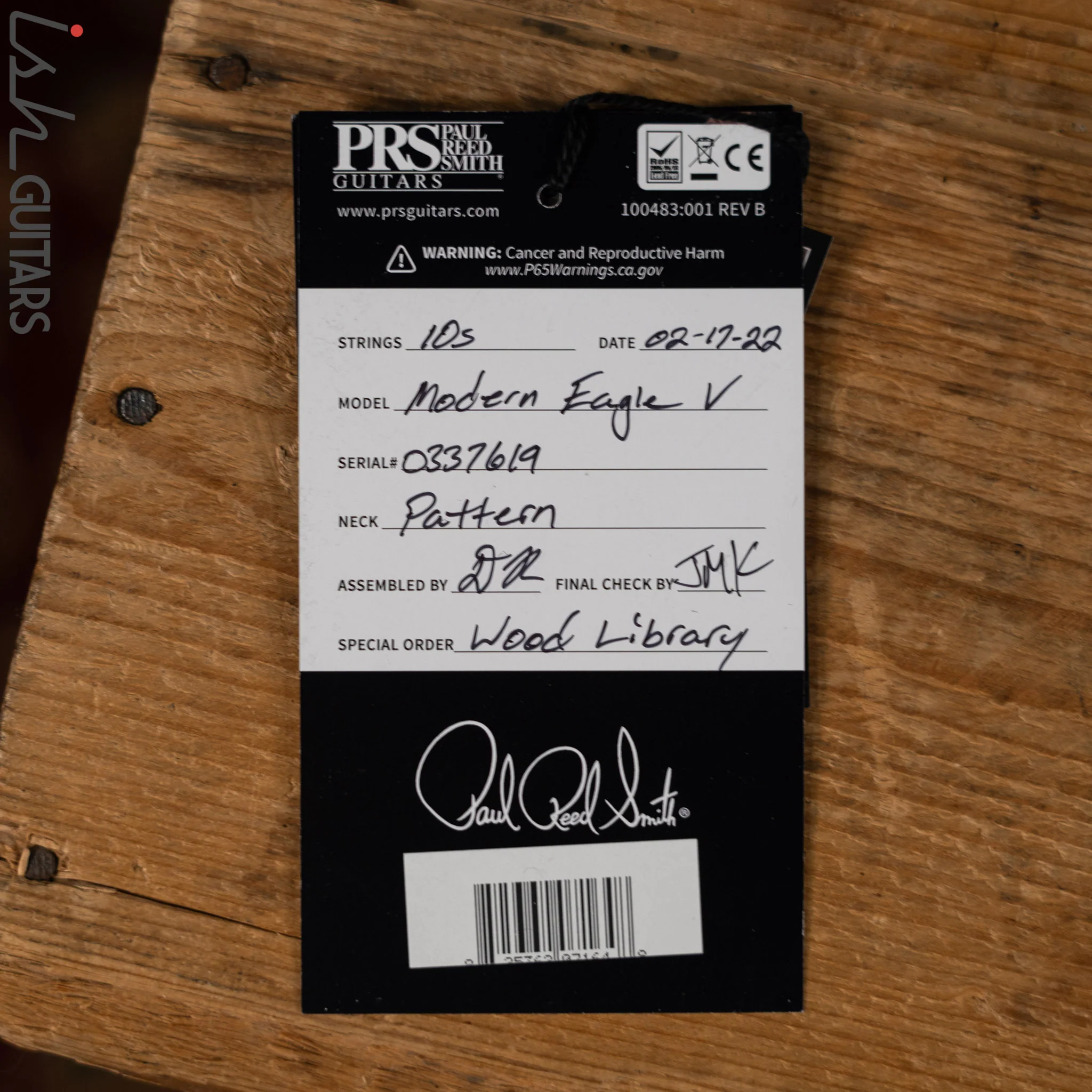 PRS Wood Library Modern Eagle V 10 Top Flame River Blue w/ Blue Burst - Image 13