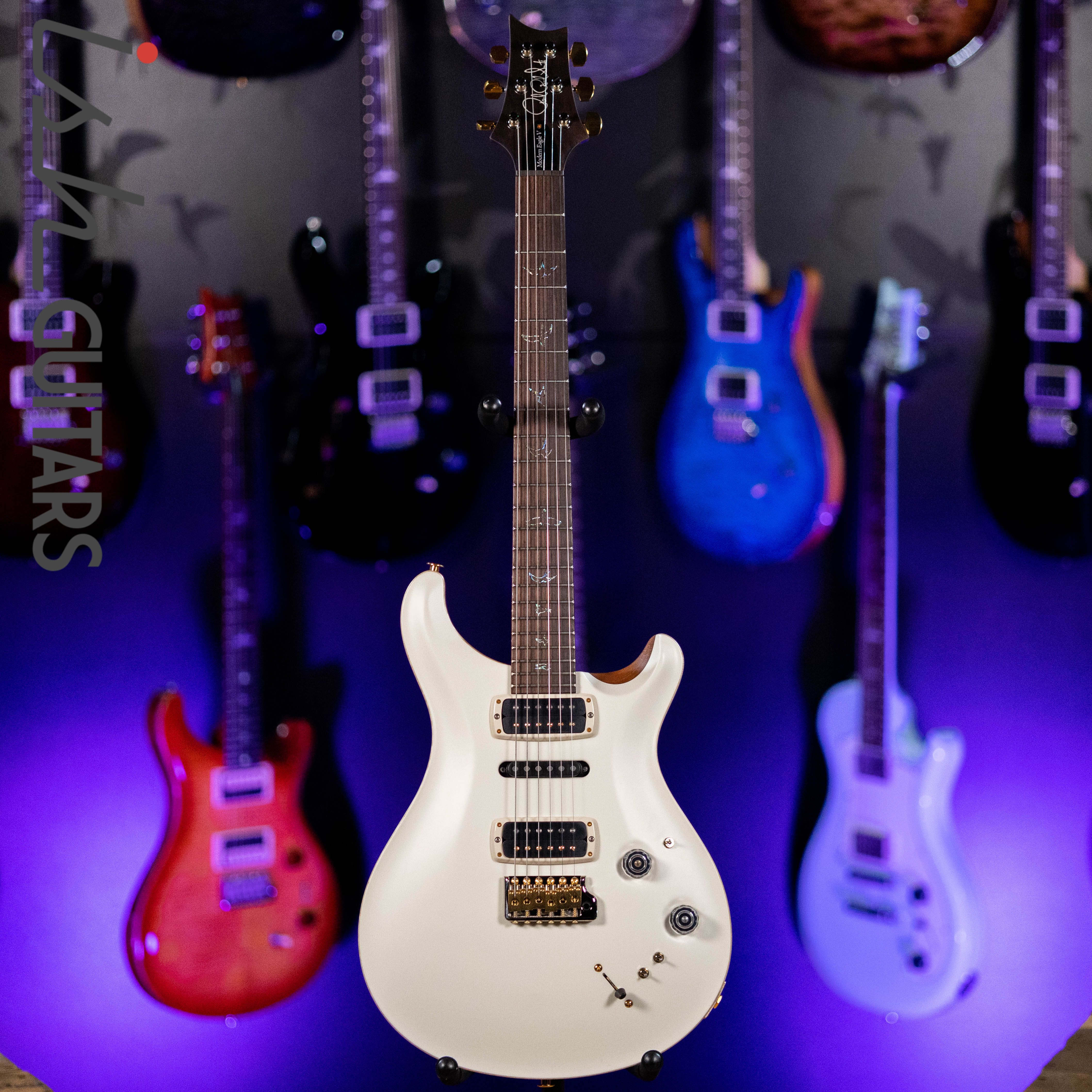PRS Wood Library Modern Eagle V Antique White Brazilian Rosewood - Image 2