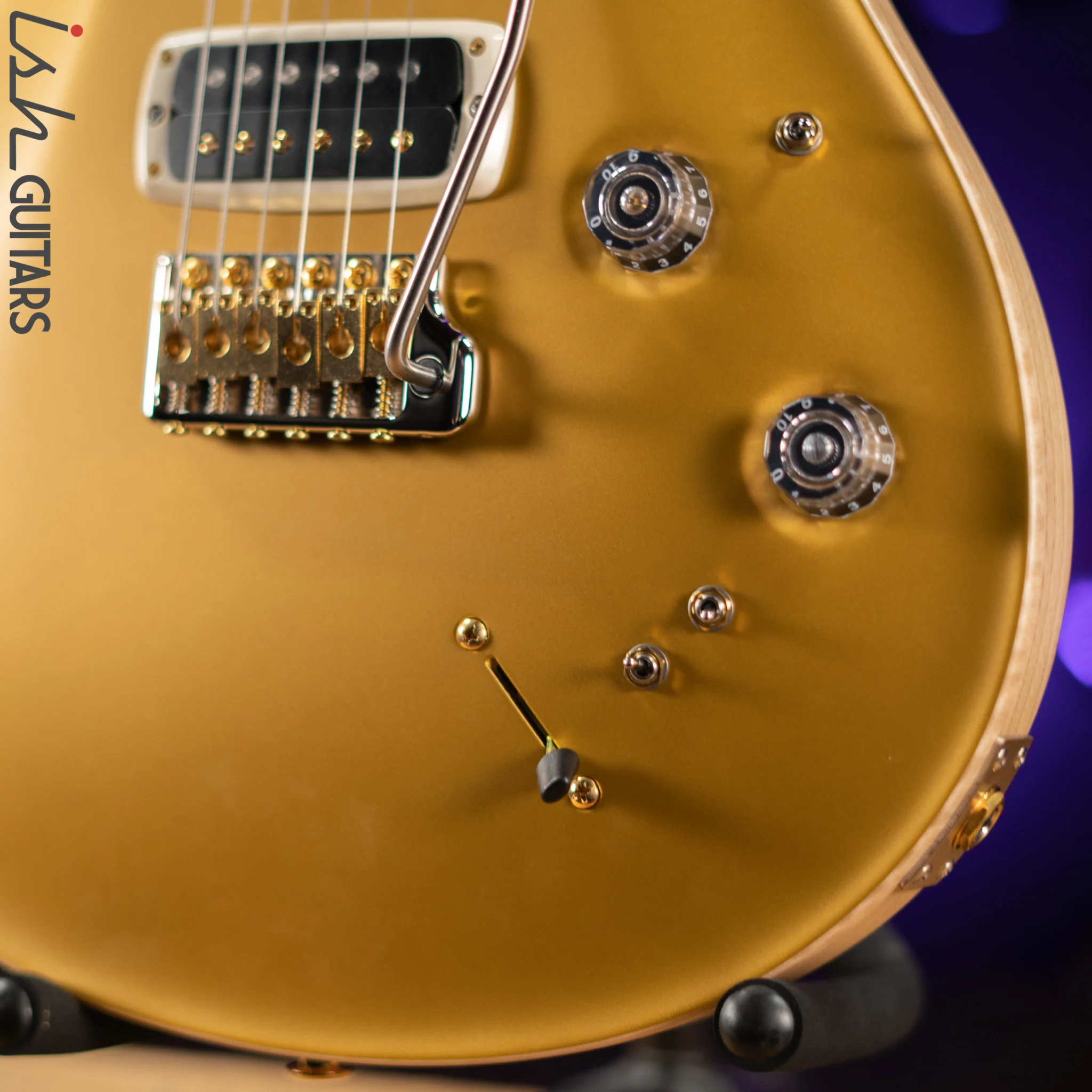 PRS Wood Library Modern Eagle V Gold Top Satin - Image 4