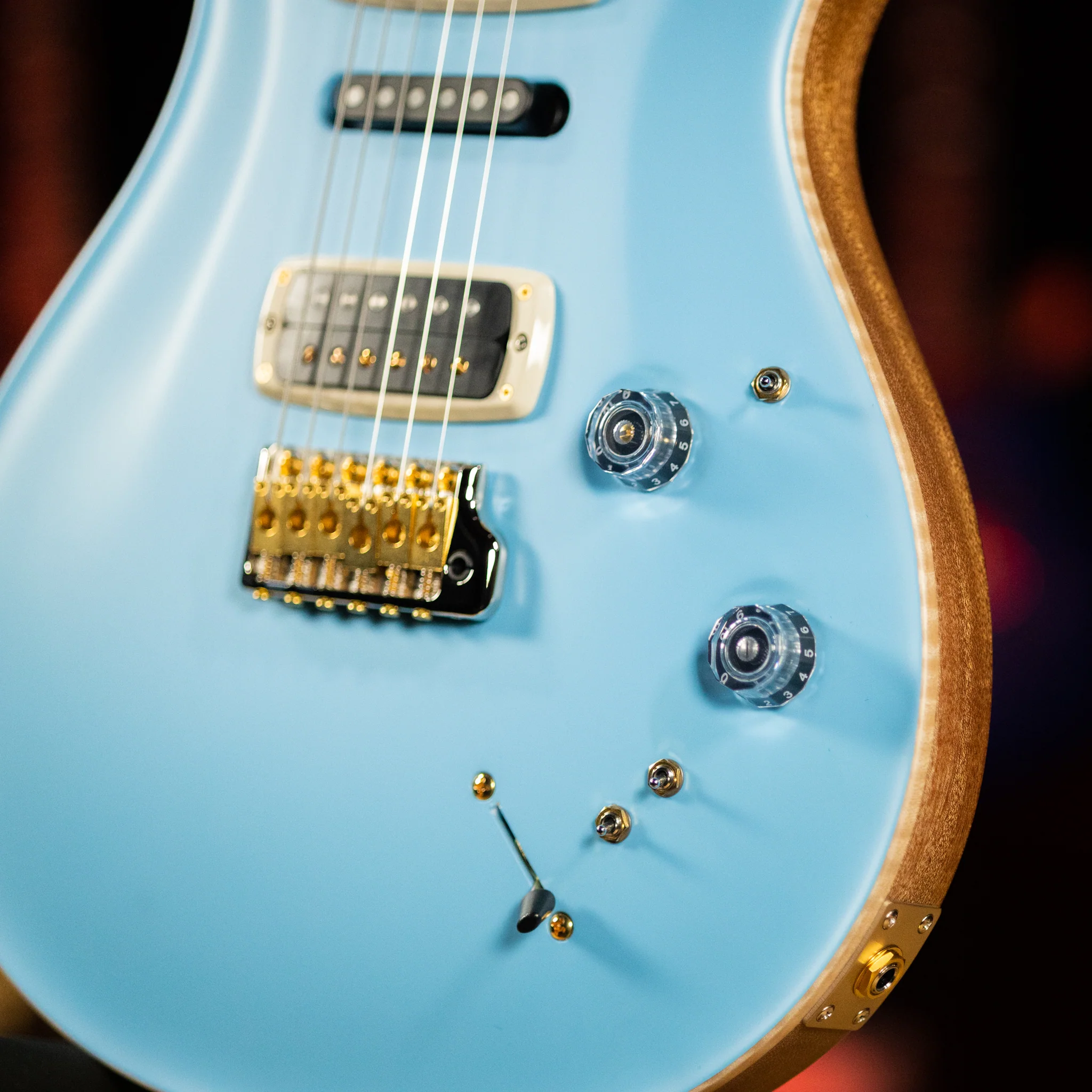 PRS Wood Library Modern Eagle V Satin Powder Blue Brazilian Rosewood Blemished - Image 4