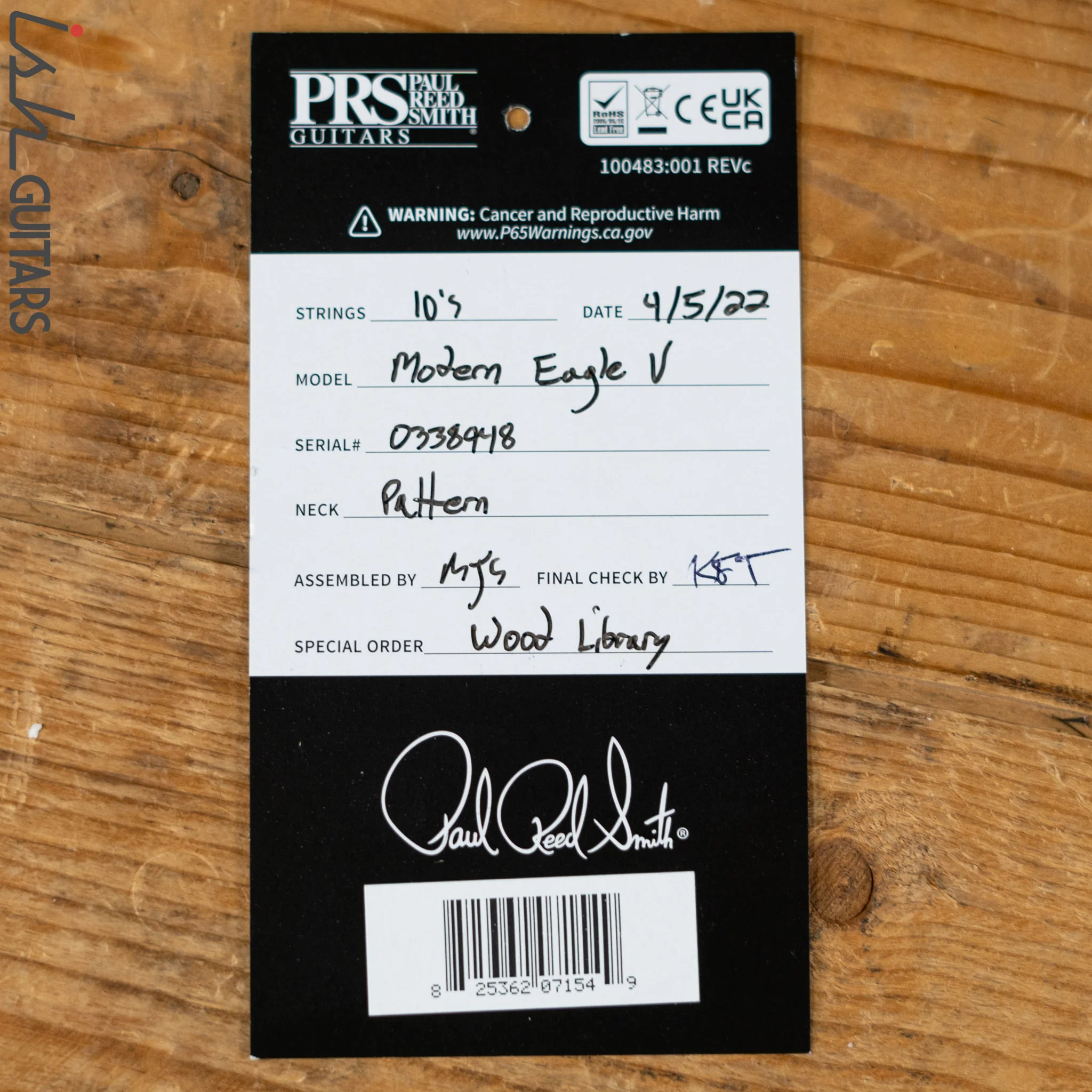 PRS Wood Library Modern Eagle V Satin Seafoam Green - Image 11