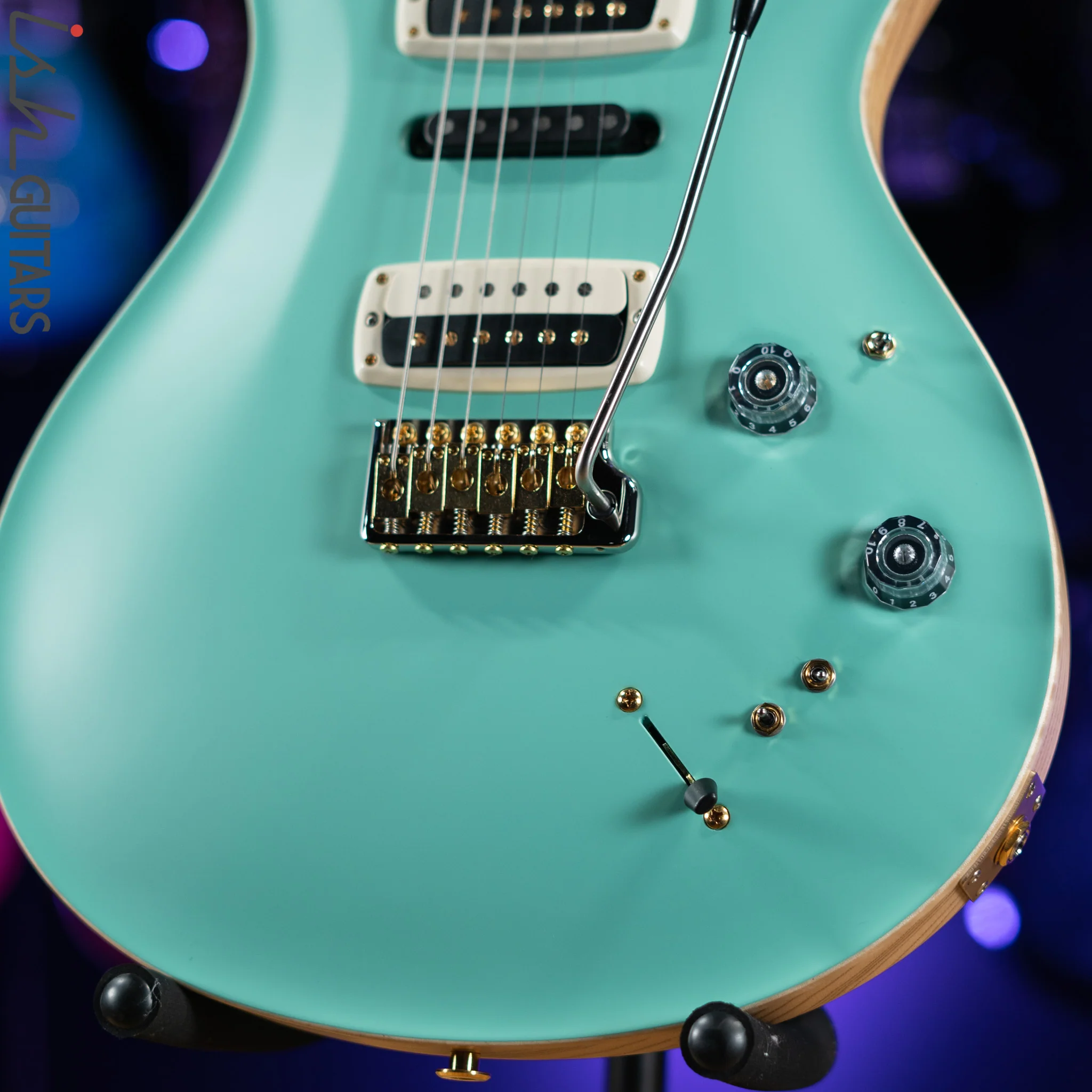 PRS Wood Library Modern Eagle V Satin Seafoam Green - Image 4