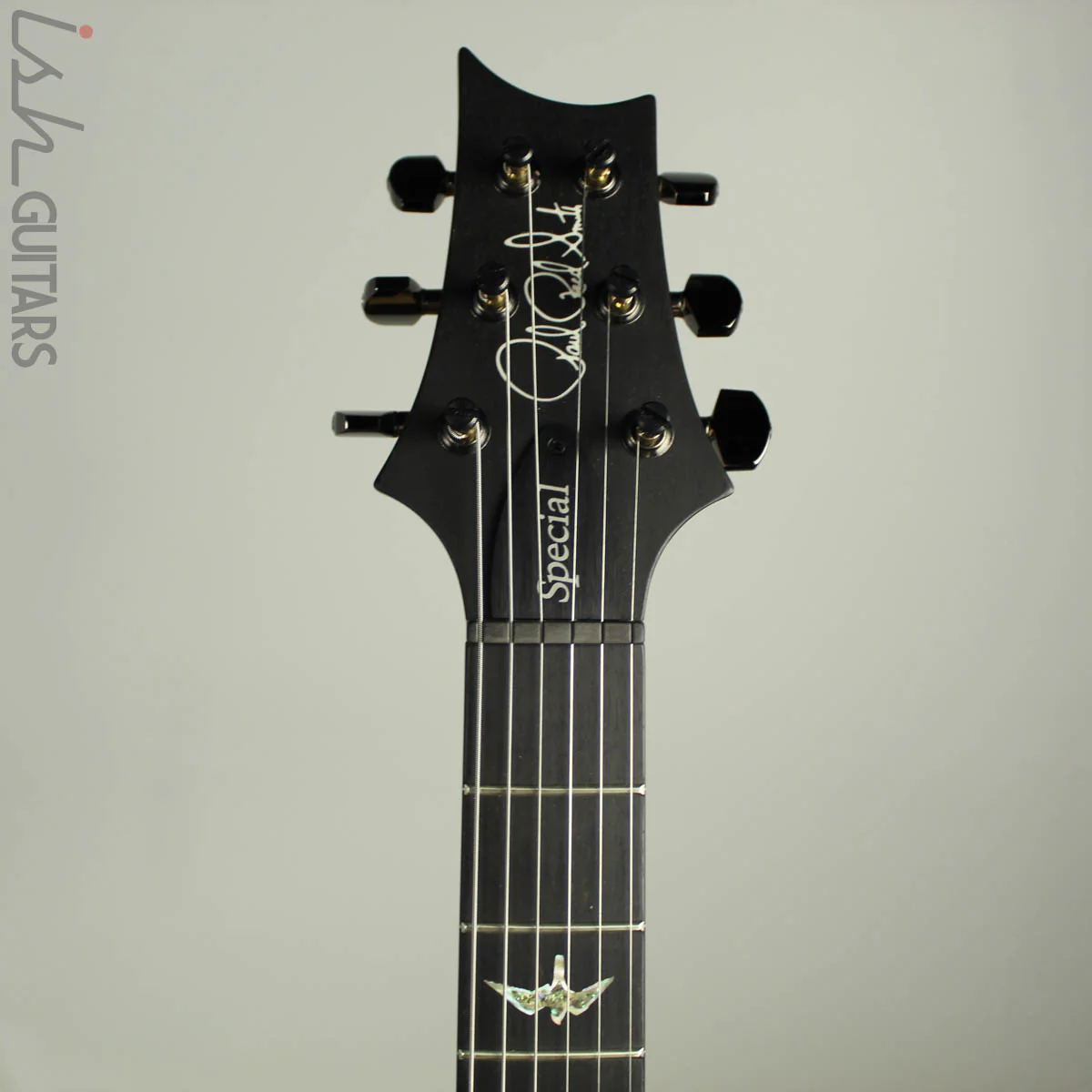 PRS Wood Library Special 22 Semi-Hollow 10 Top Fire Red to Black Gray Fade Satin - Image 6