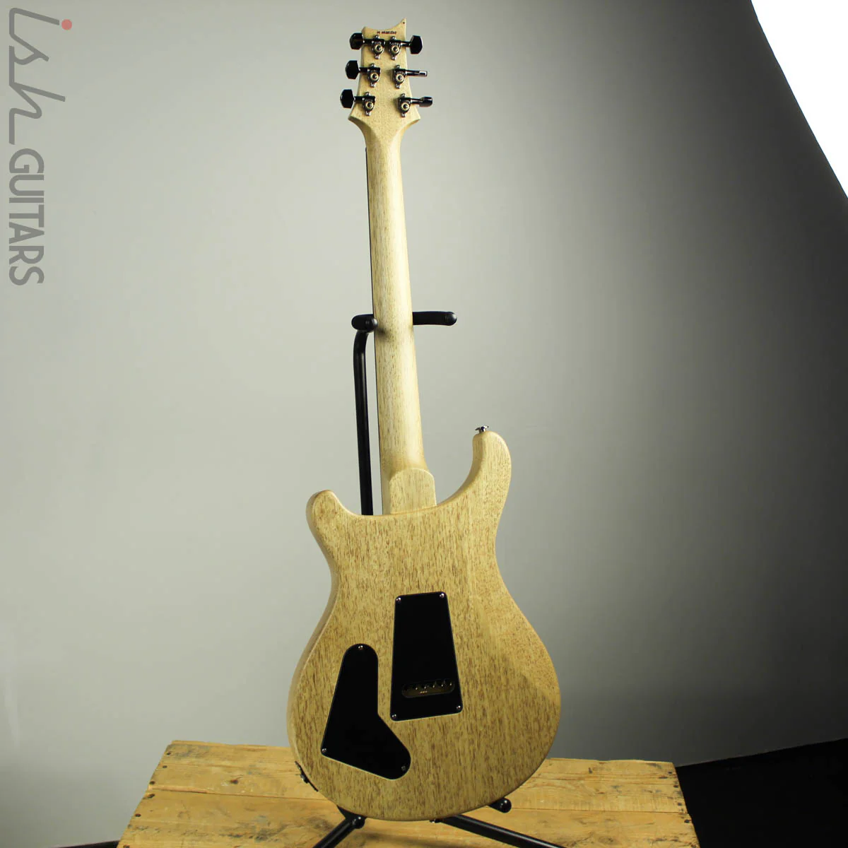 PRS Wood Library Special 22 Semi-Hollow 10 Top Fire Red to Black Gray Fade Satin - Image 7