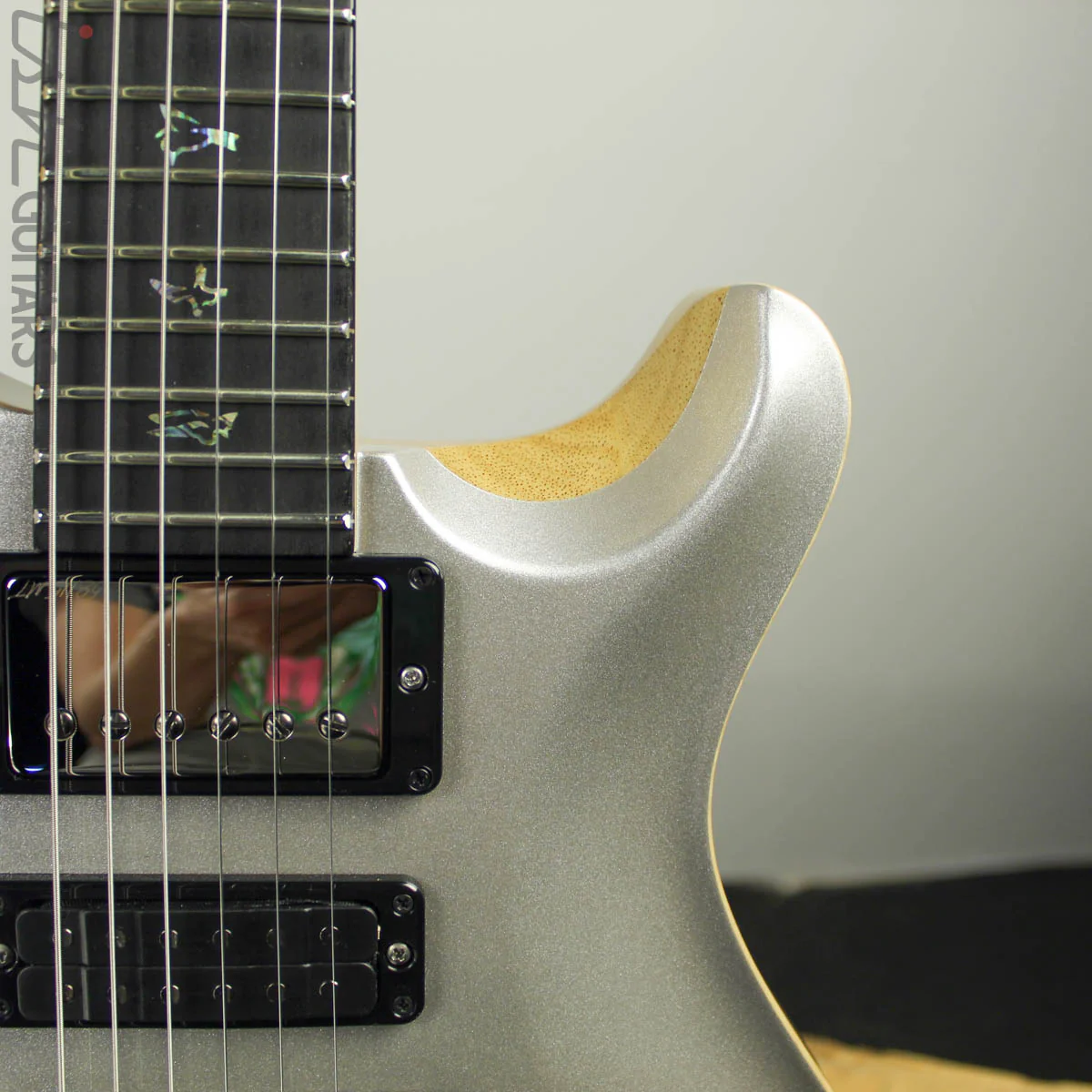 2019 PRS Wood Library Special 22 Semi-Hollow Opaque Platinum - Image 5