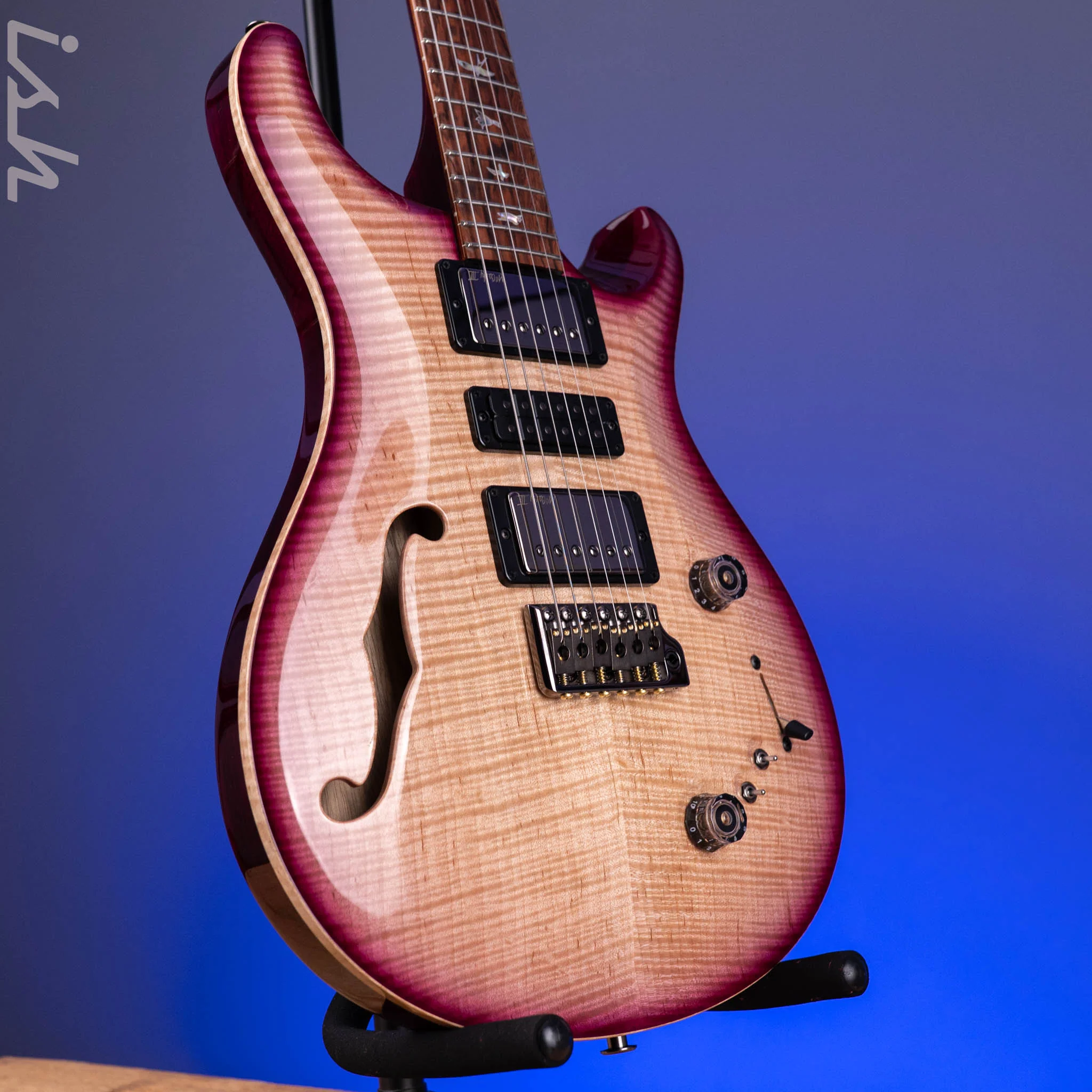 PRS Wood Library Special Semi Hollow Flame Maple Artist Top Custom Color - Image 3