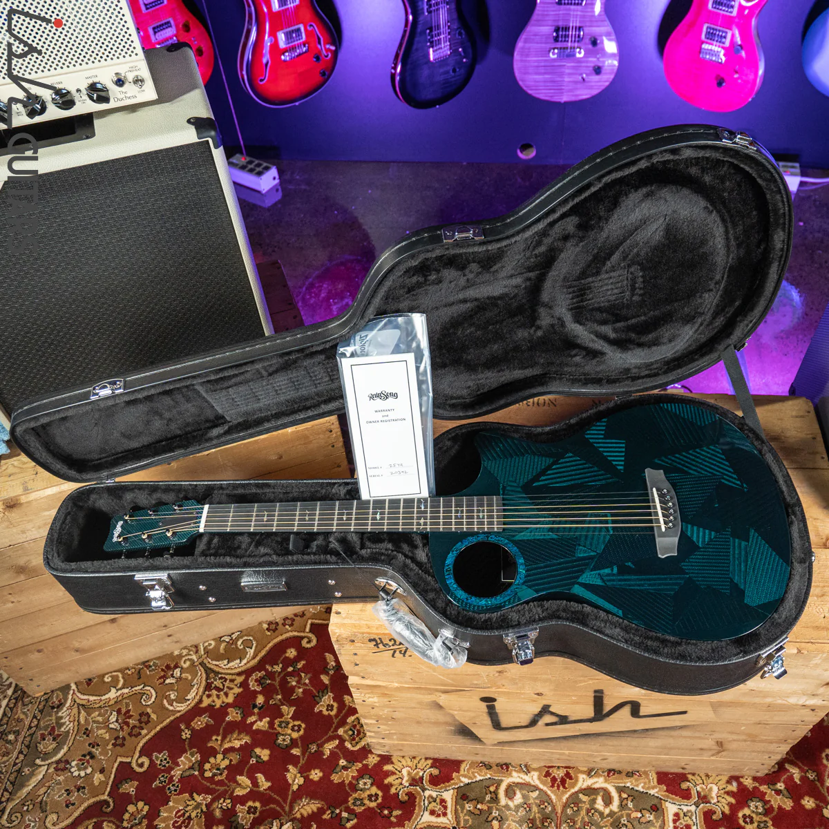 RainSong 25th Anniversary Black Ice Acoustic Guitar - Image 9