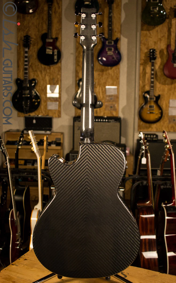 Rainsong BI-WS1000N2 Black Ice Carbon Fiber Composite Acoustic Guitar - Image 8