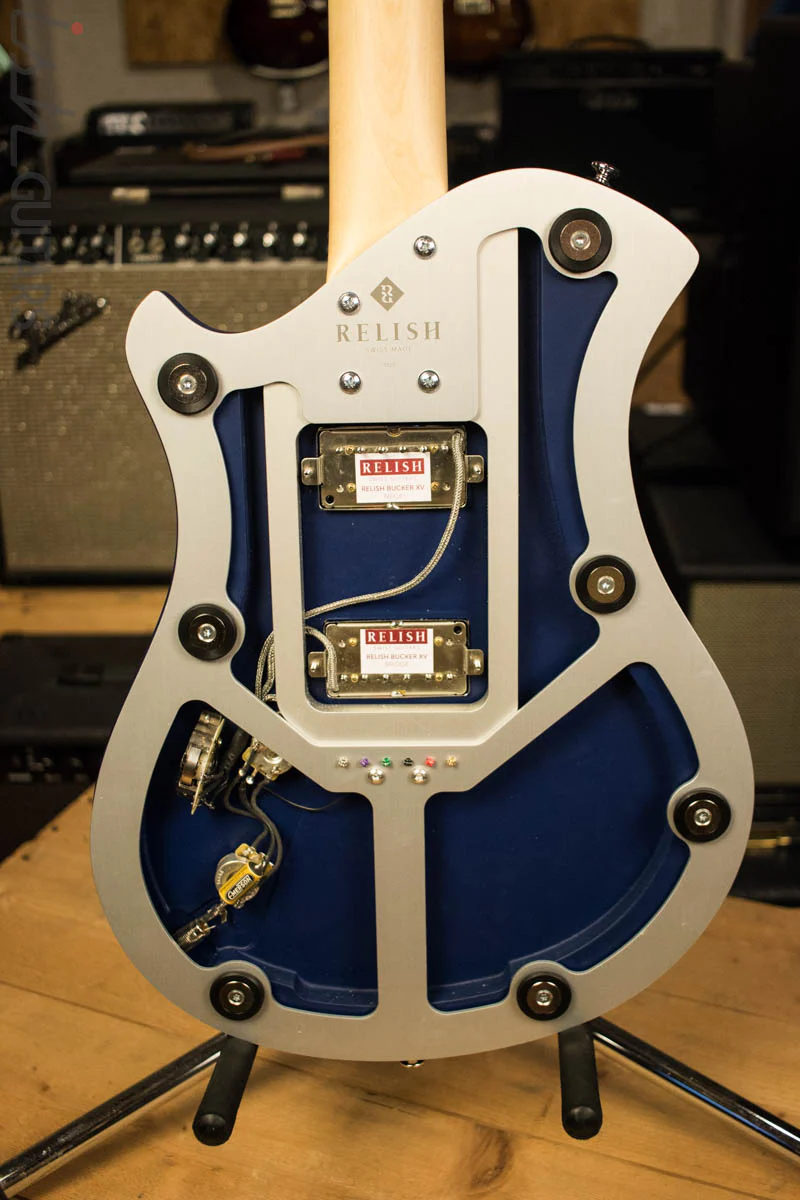 Relish Guitars Mary Aluminum Marine Blue Electric Guitar - Image 10