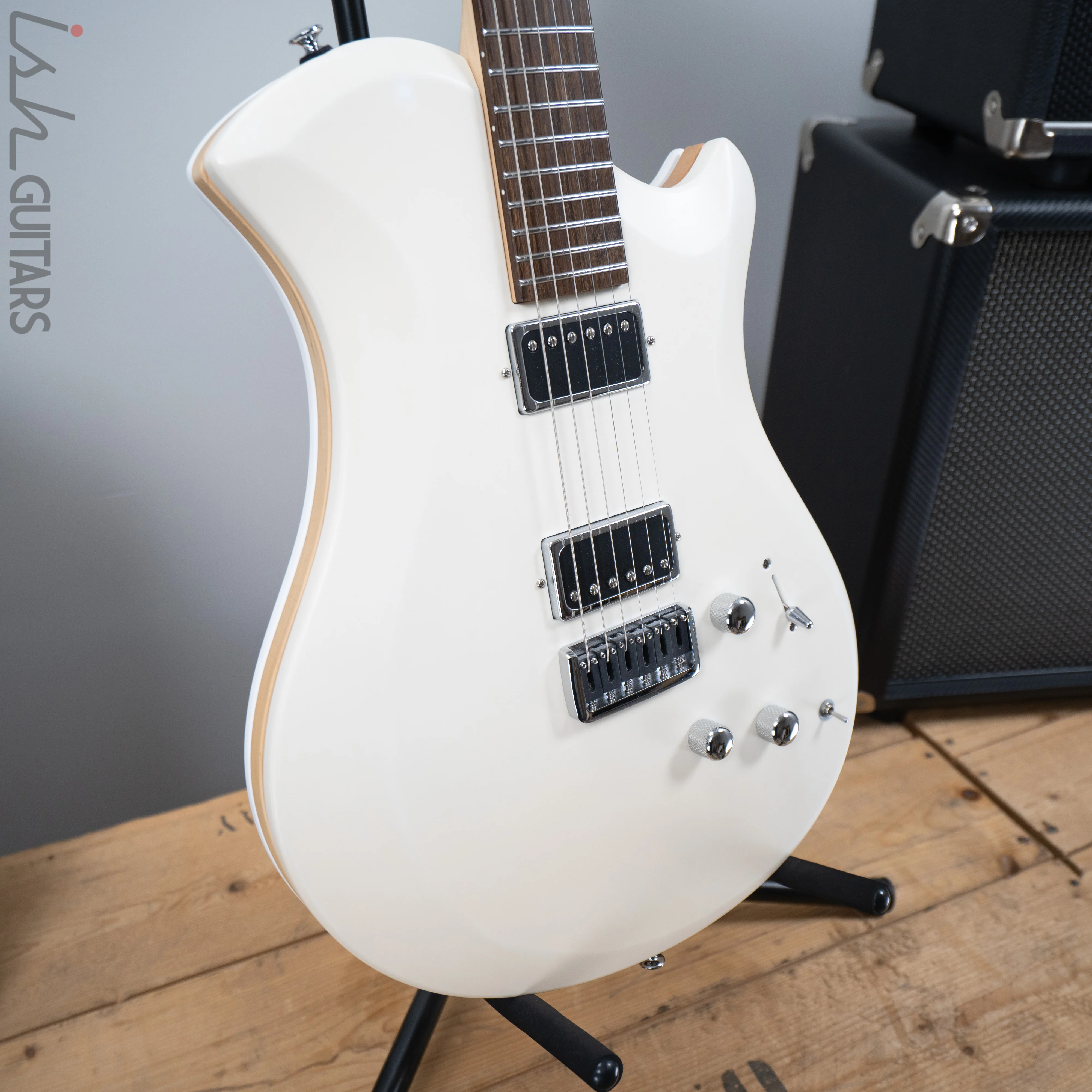 Relish Guitars Mary Wood Snow White w/ Piezo - NO Swapping Pickups - Image 5