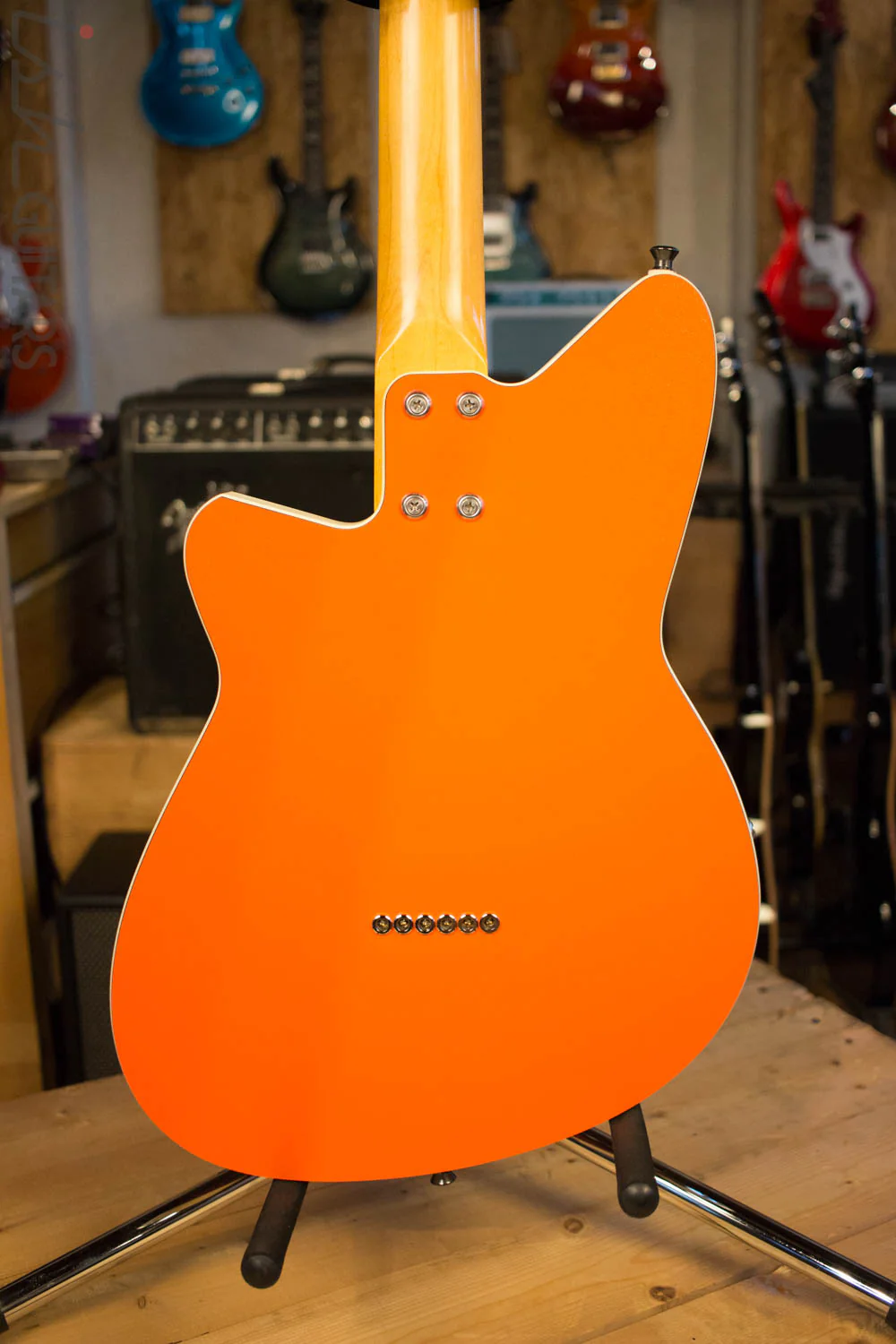 2000's USA Reverend Rocco Orange Electric Guitar RARE - Image 7