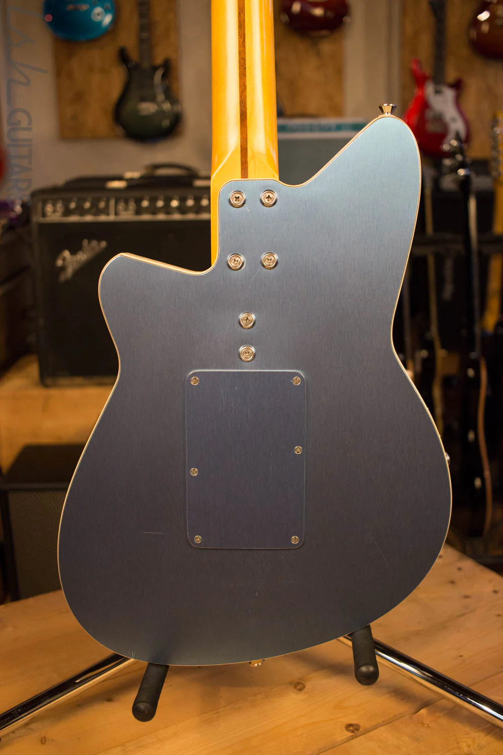 USA Reverend Guitar Rocco Tremolo Anodized Blue RARE - Image 8