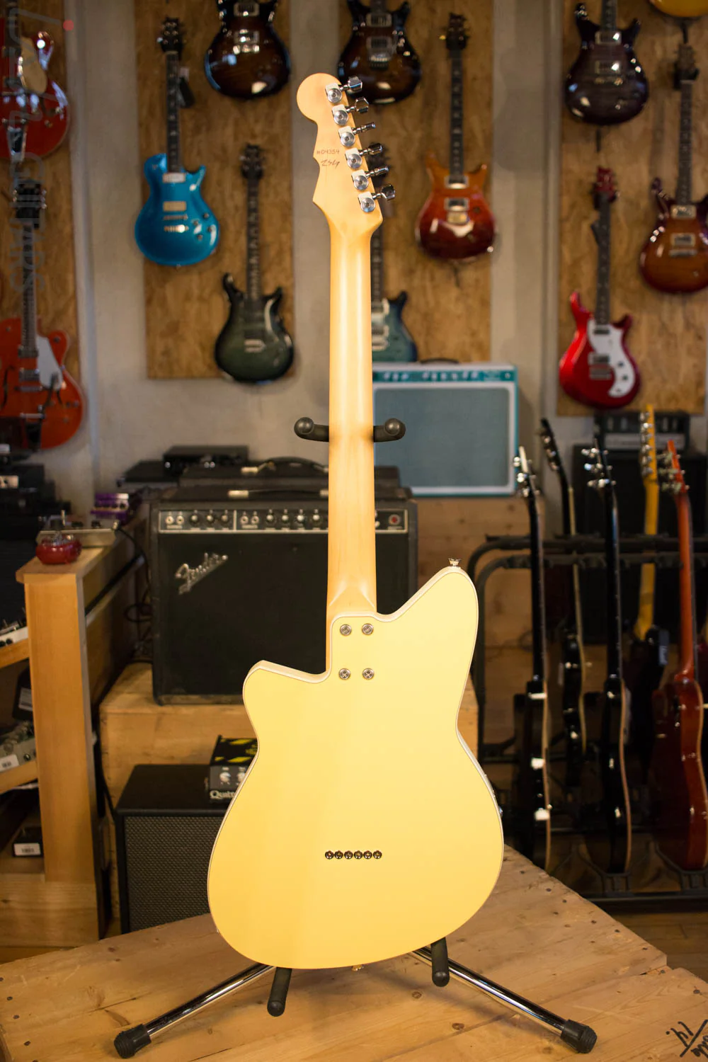 2000's USA Reverend Slingshot Custom Yellow P90's Bass Contour RARE - Image 8