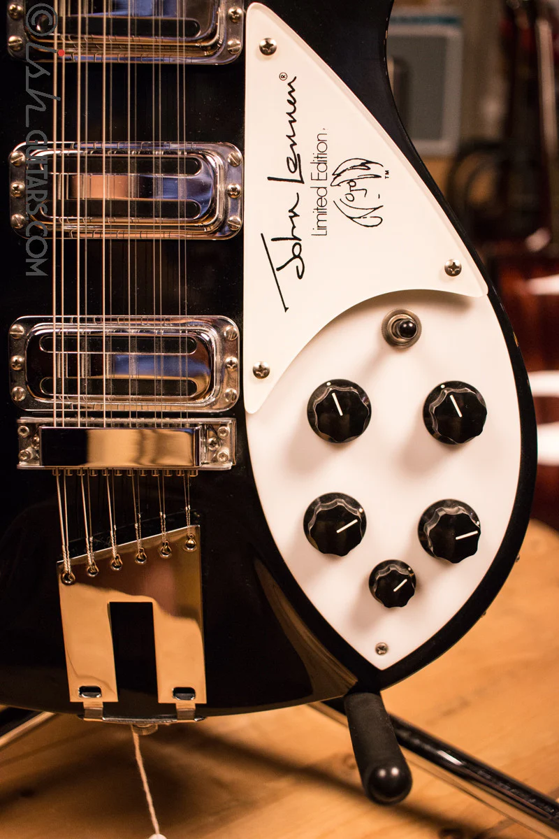 Rickenbacker 355 John Lennon Signature JL 355/12 String 325 Electric Guitar Black 1991 - Image 4