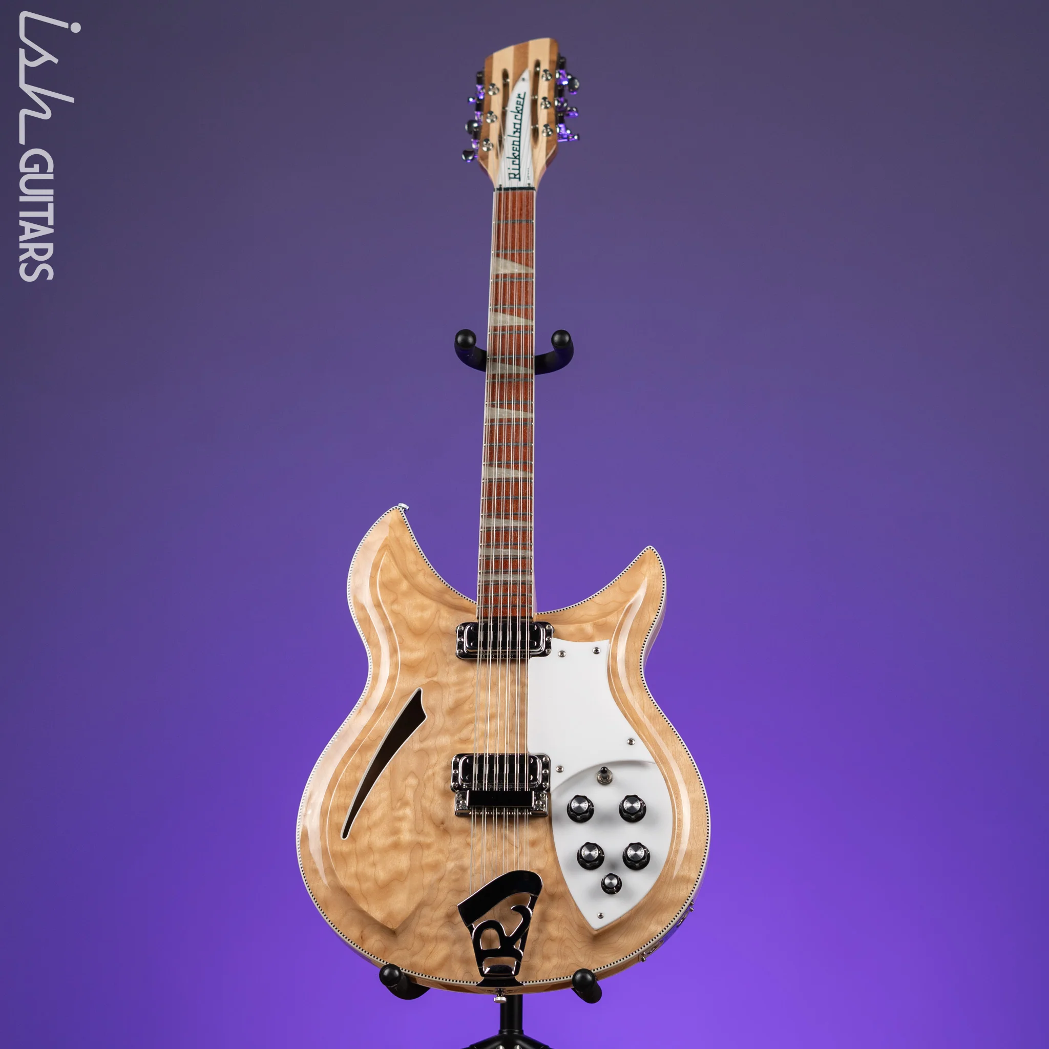 1996 Rickenbacker 381/12 V69 12-String Electric Guitar Natural - Image 2