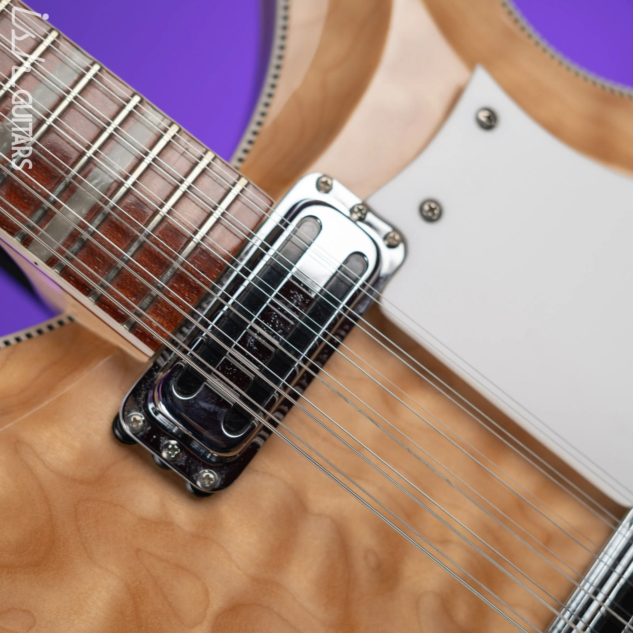 1996 Rickenbacker 381/12 V69 12-String Electric Guitar Natural - Image 8