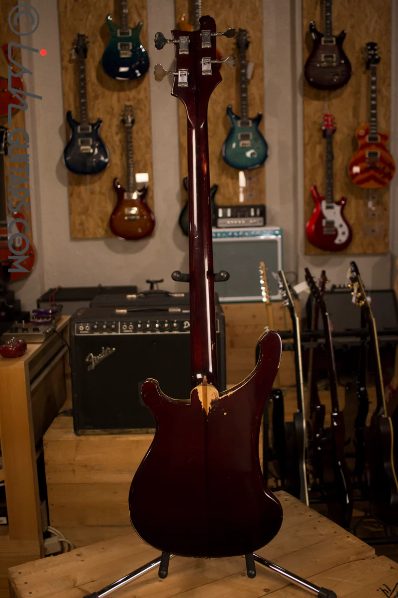 1972 Rickenbacker 4001 RARE Burgundyglo Checker Binding #94 - Image 9