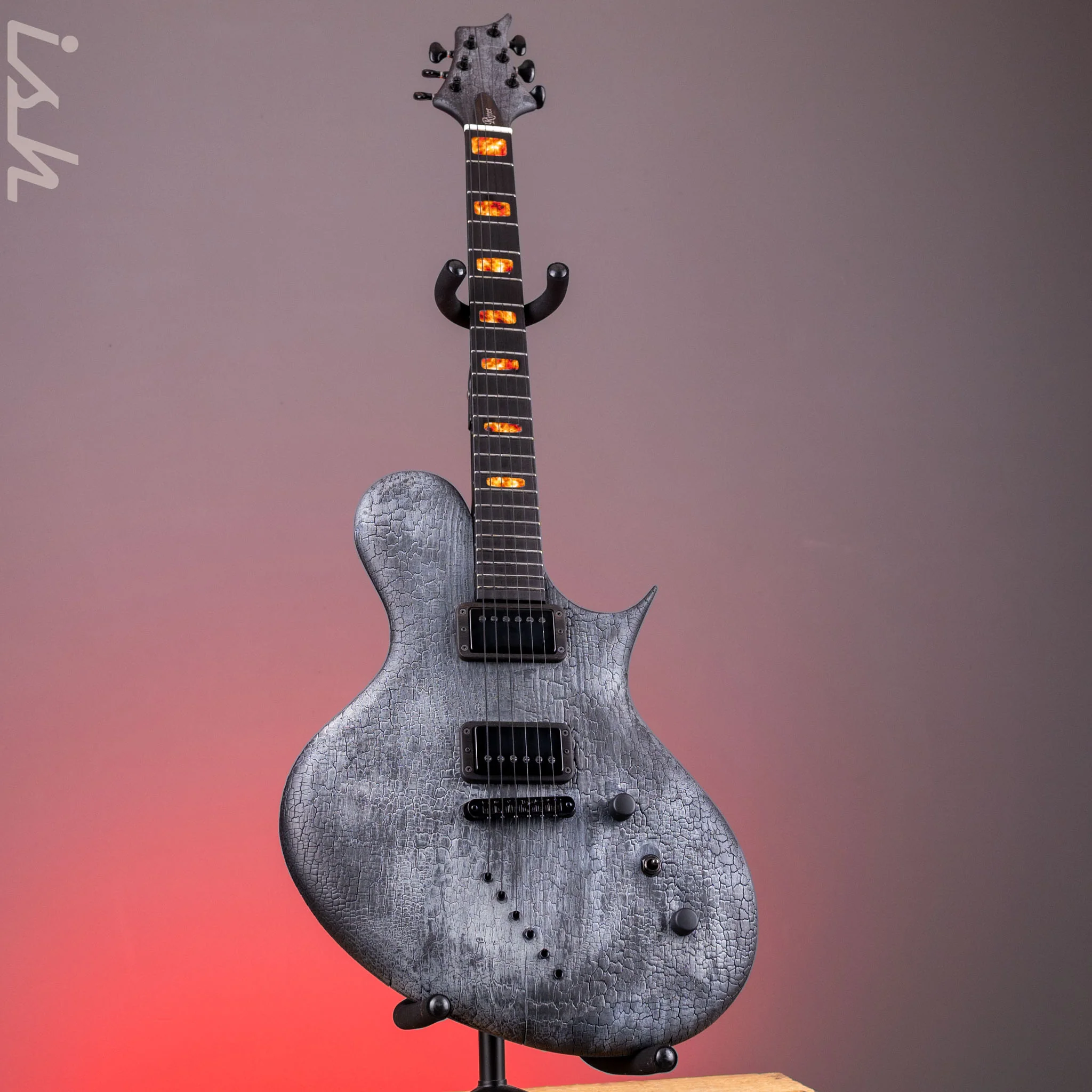 Ritter Porsch “The Volcano Virtuoso” Burnt Charcoal Guitar - Image 2