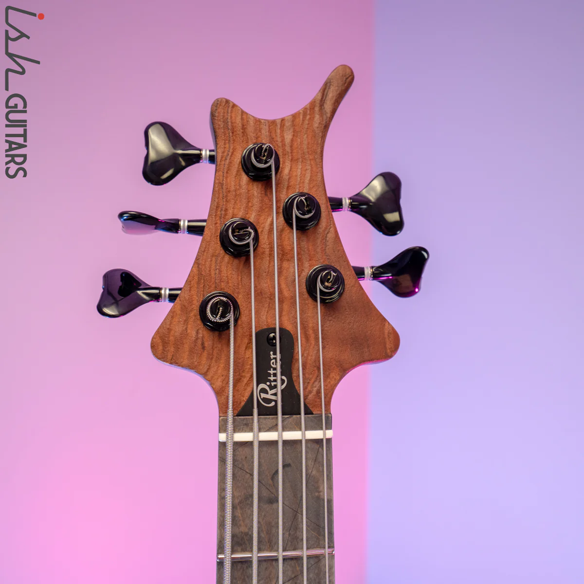 Ritter R8 Singlecut Bass Guitar Sandblasted Quilted Redwood - Image 7