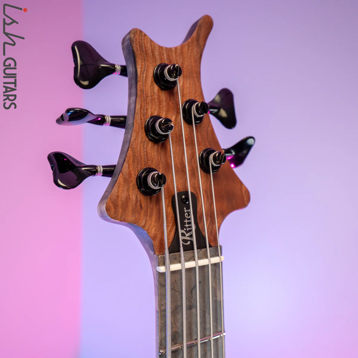 Ritter R8 Singlecut Bass Guitar Sandblasted Quilted Redwood - Image 8