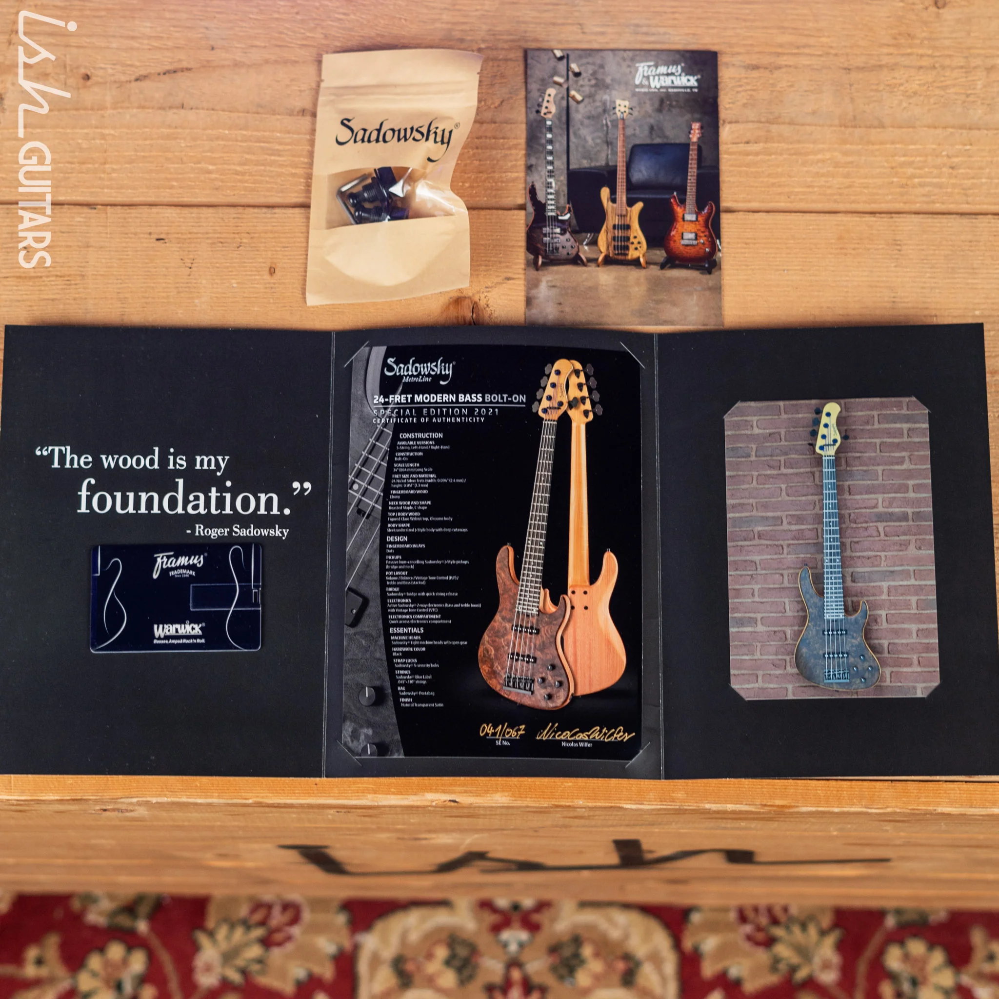 Sadowsky Metroline Special Edition 24 Fret 5-String Modern Bass Claro Walnut - Image 12
