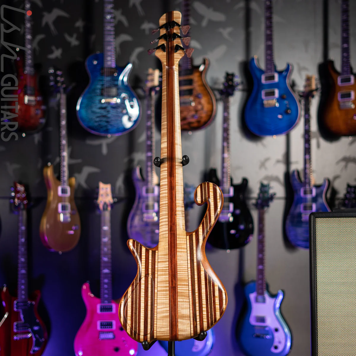 Shawn May Custom Rainbow 6-String Short Scale Bass - Image 10