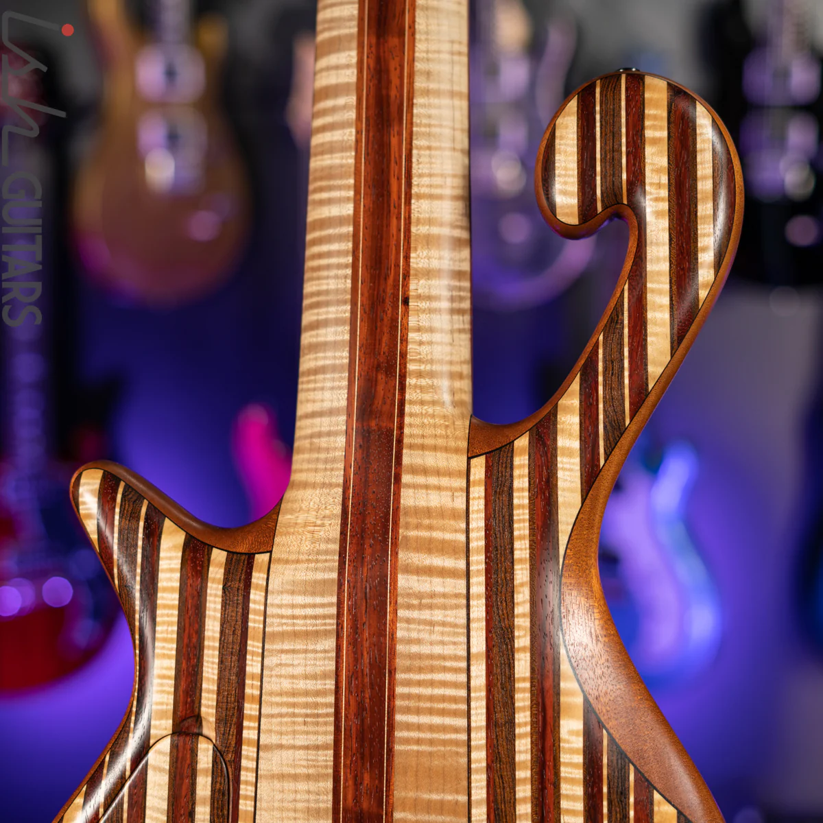 Shawn May Custom Rainbow 6-String Short Scale Bass - Image 12