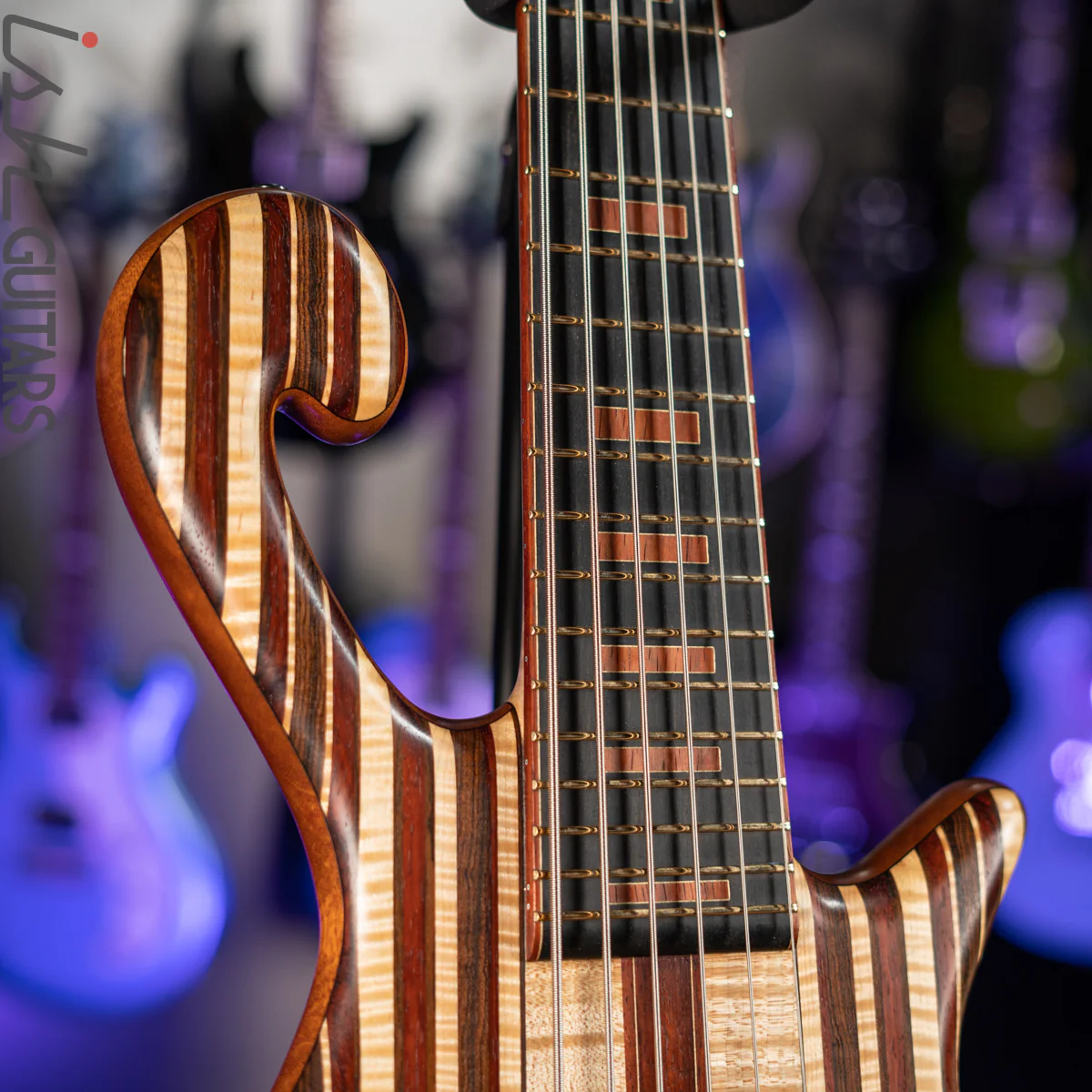 Shawn May Custom Rainbow 6-String Short Scale Bass - Image 7