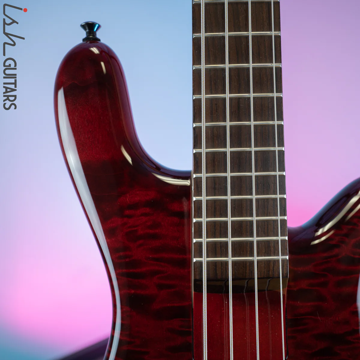 2015 Spector Euro Rebop Bantam Short Scale Bass Black Cherry - Image 3