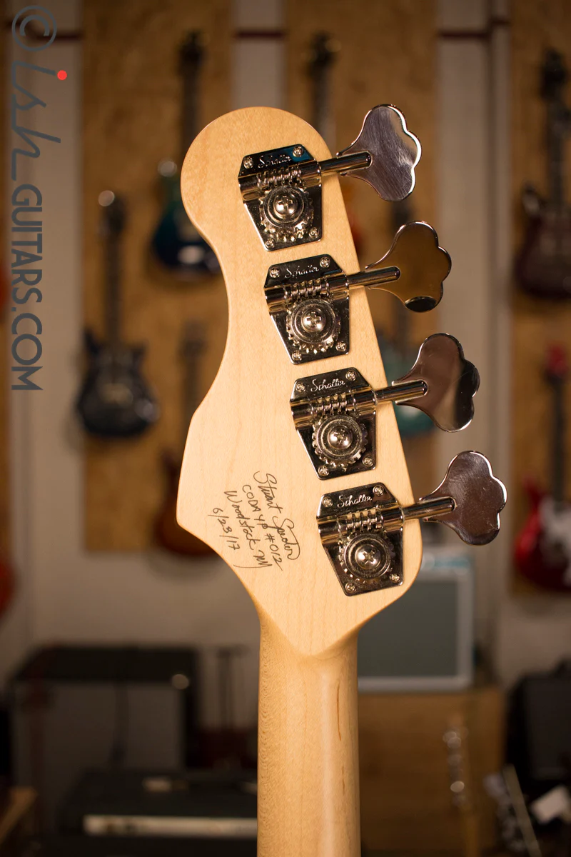 USA Spector Coda Deluxe P Precision Bass Inferno Red Buckeye Burl - Image 10