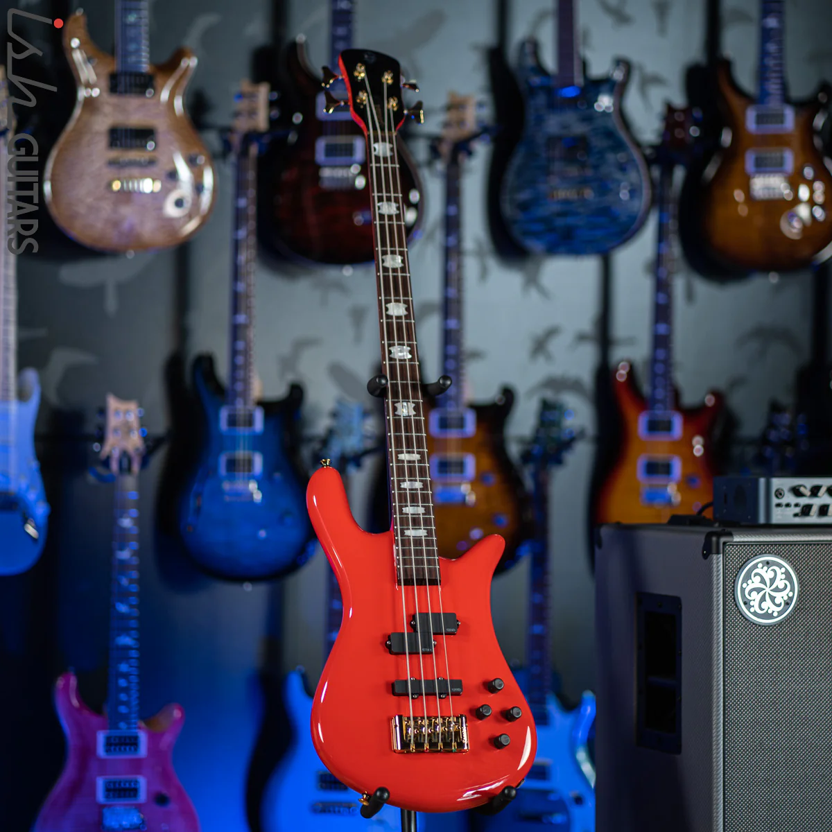 Spector Euro 4 Classic Red Gloss Bass Guitar Demo - Image 2