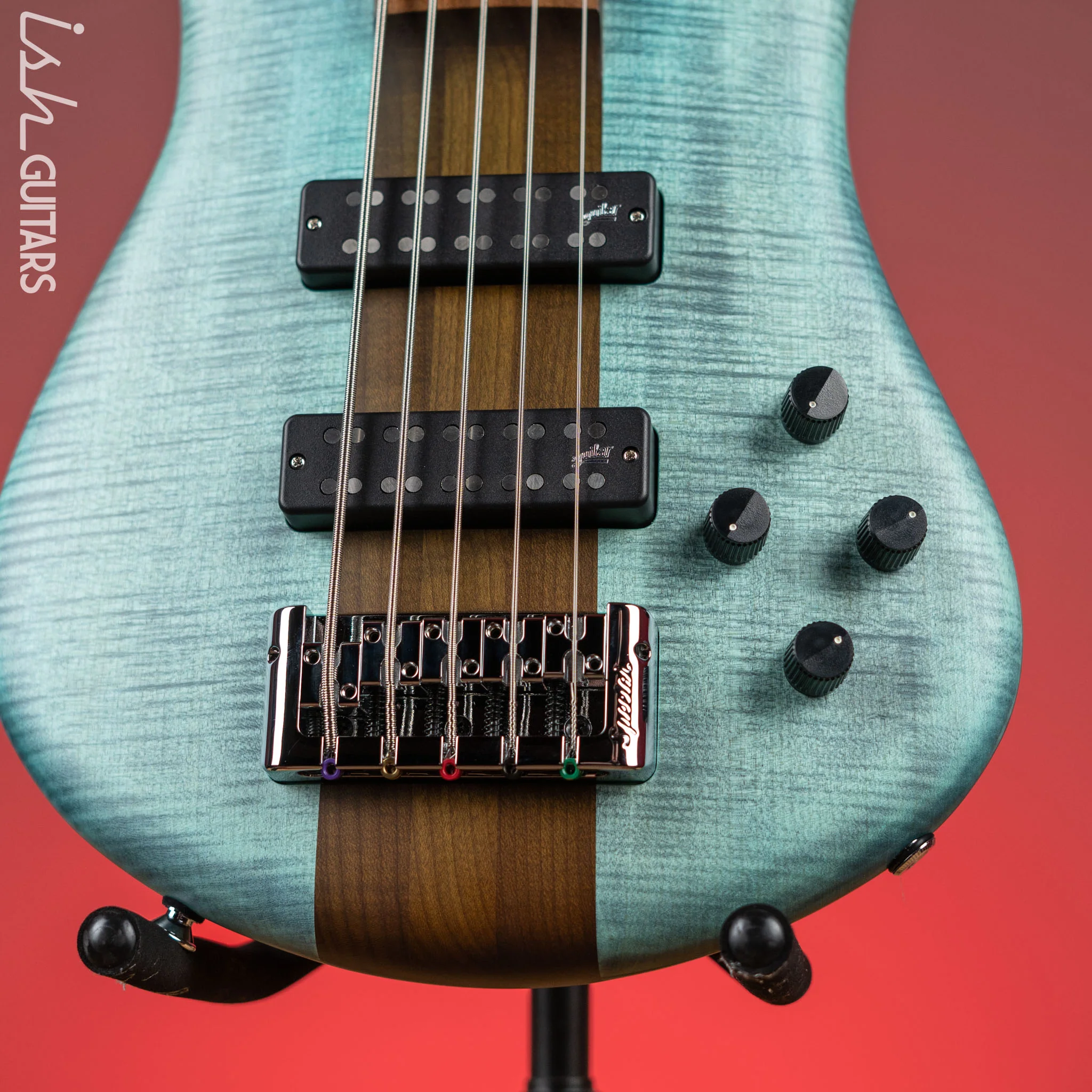 Spector Euro 5 RST 5-String Bass Turquoise Tide Matte - Image 4