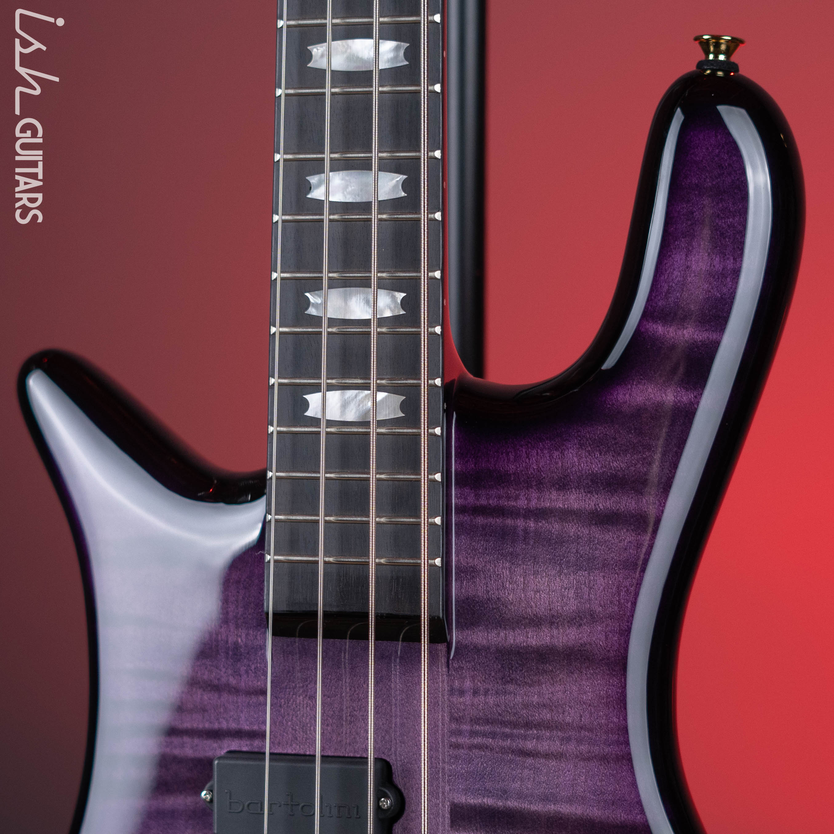 Spector Euro4 LT 4-String Bass Left Handed Violet Fade Gloss - Demo - Image 3