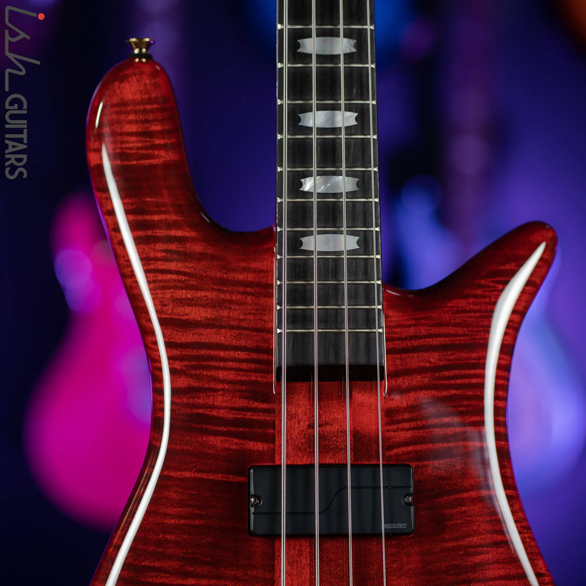 Spector Euro4 LT Rudy Sarzo Bass Scarlett Red Gloss - Image 3