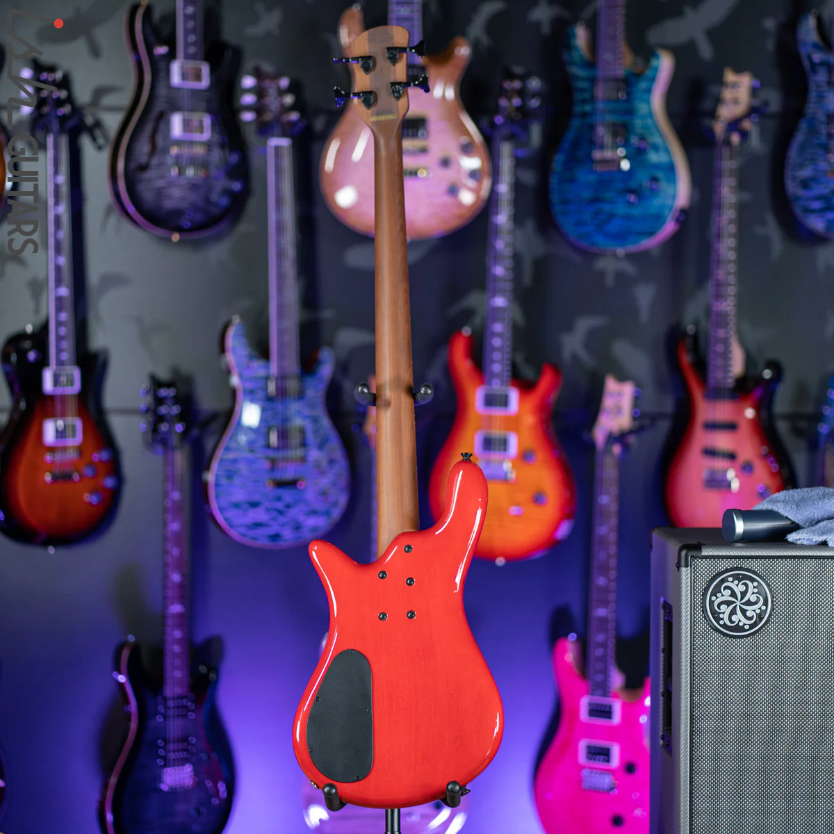 Spector Eurobolt 4 Inferno Red Gloss Poplar Burl Bass Guitar B-STOCK - Image 9