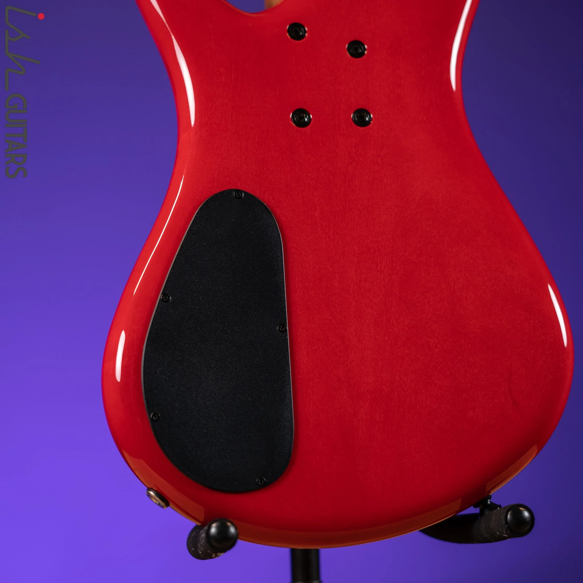 Spector Eurobolt 4 Inferno Red Gloss Poplar Burl Bass Guitar Demo - Image 10