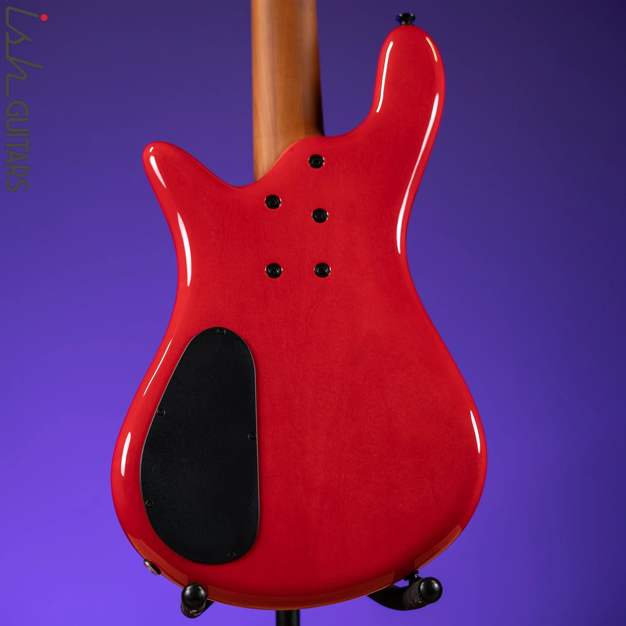 Spector Eurobolt 4 Inferno Red Gloss Poplar Burl Bass Guitar Demo - Image 8