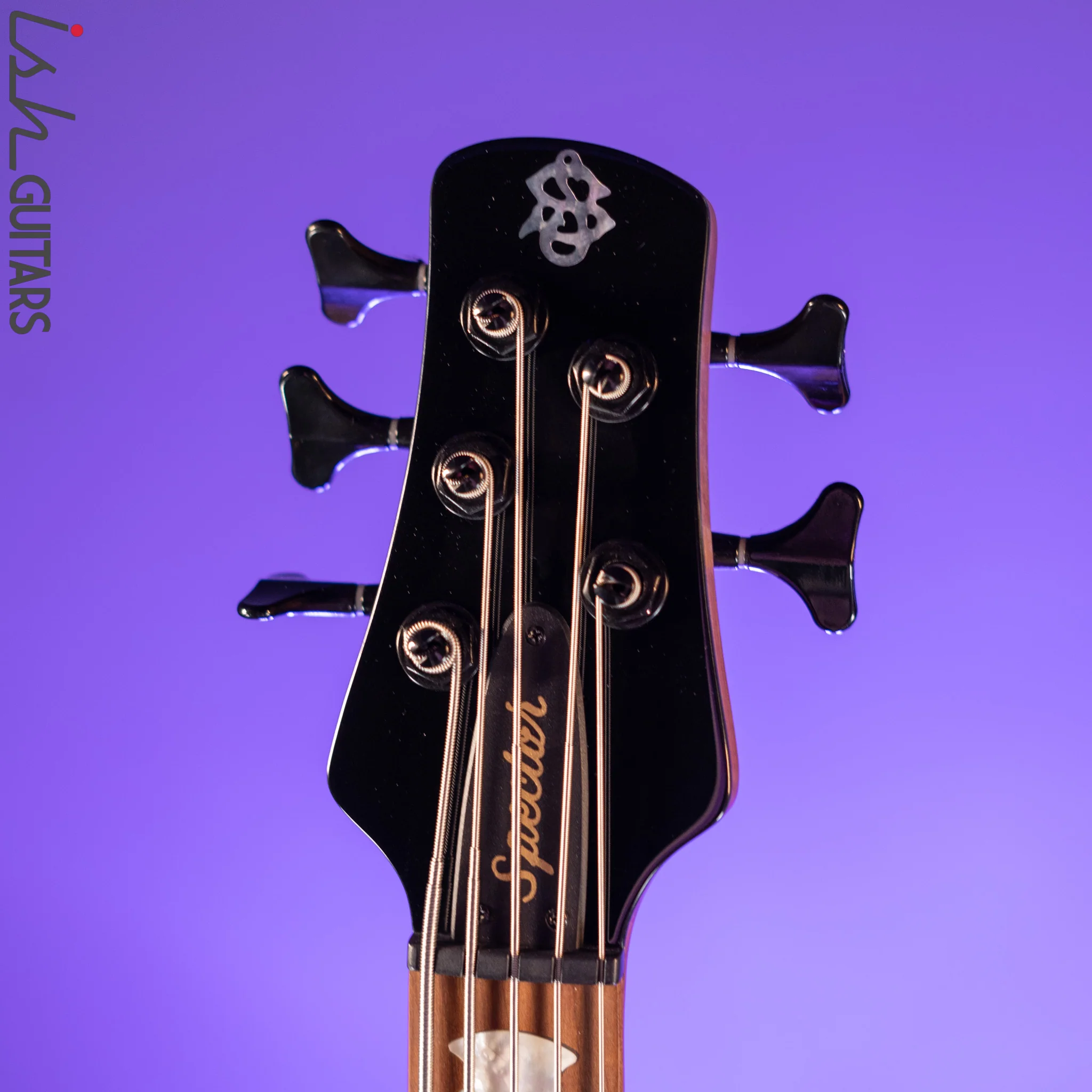 Spector Eurobolt 5 Inferno Red Gloss Poplar Burl Bass Guitar Demo - Image 6