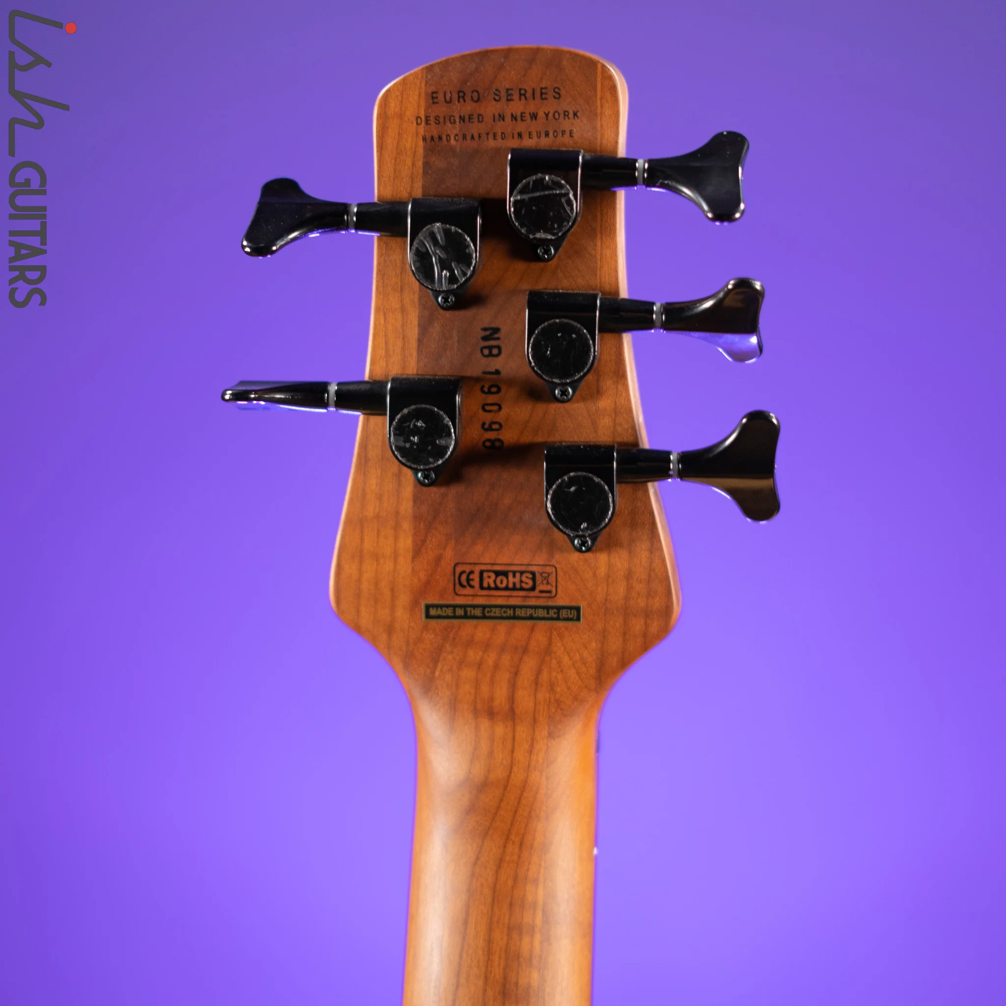 Spector Eurobolt 5 Inferno Red Gloss Poplar Burl Bass Guitar Demo - Image 10