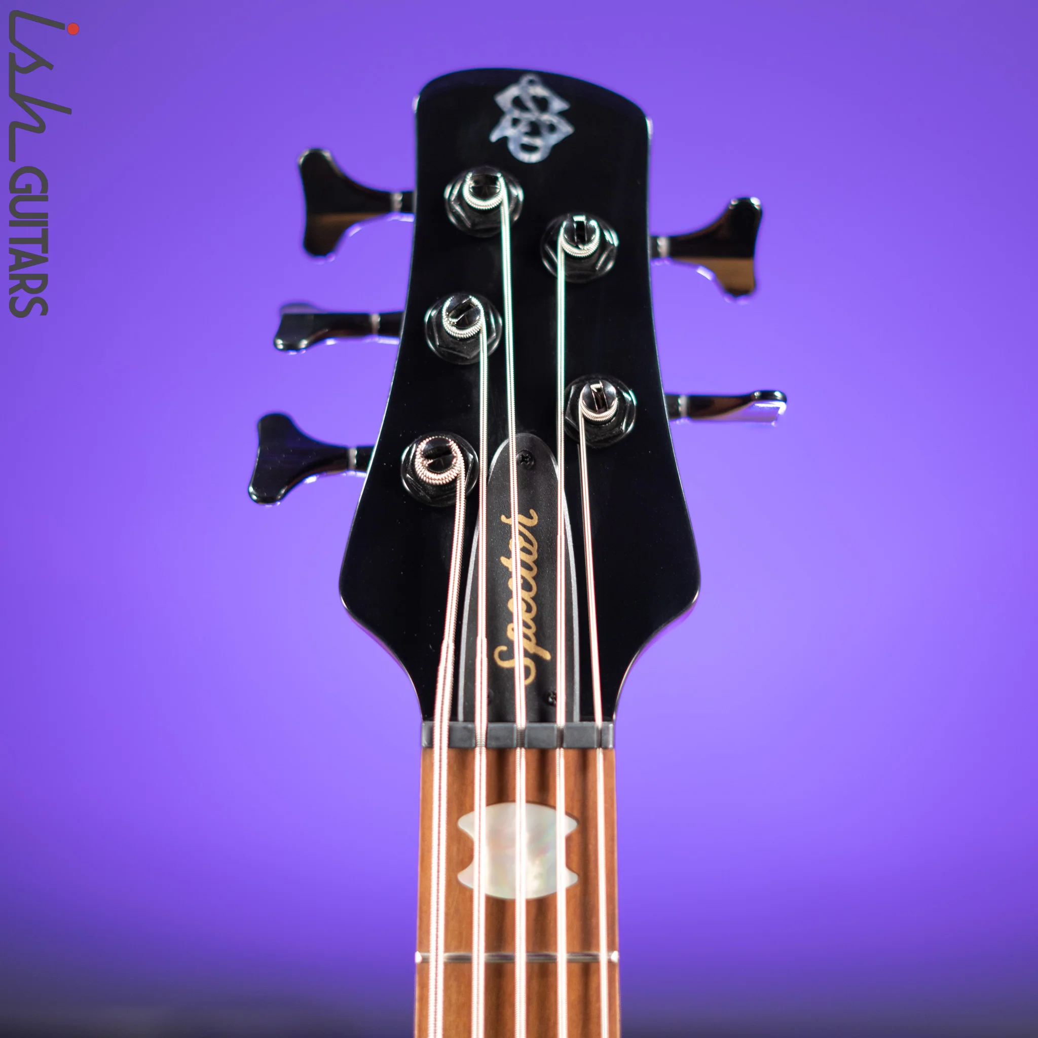 Spector Eurobolt 5 Inferno Red Gloss Poplar Burl Bass Guitar Demo - Image 5